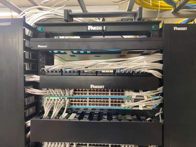 Structured cabling installation by CimaSolutions