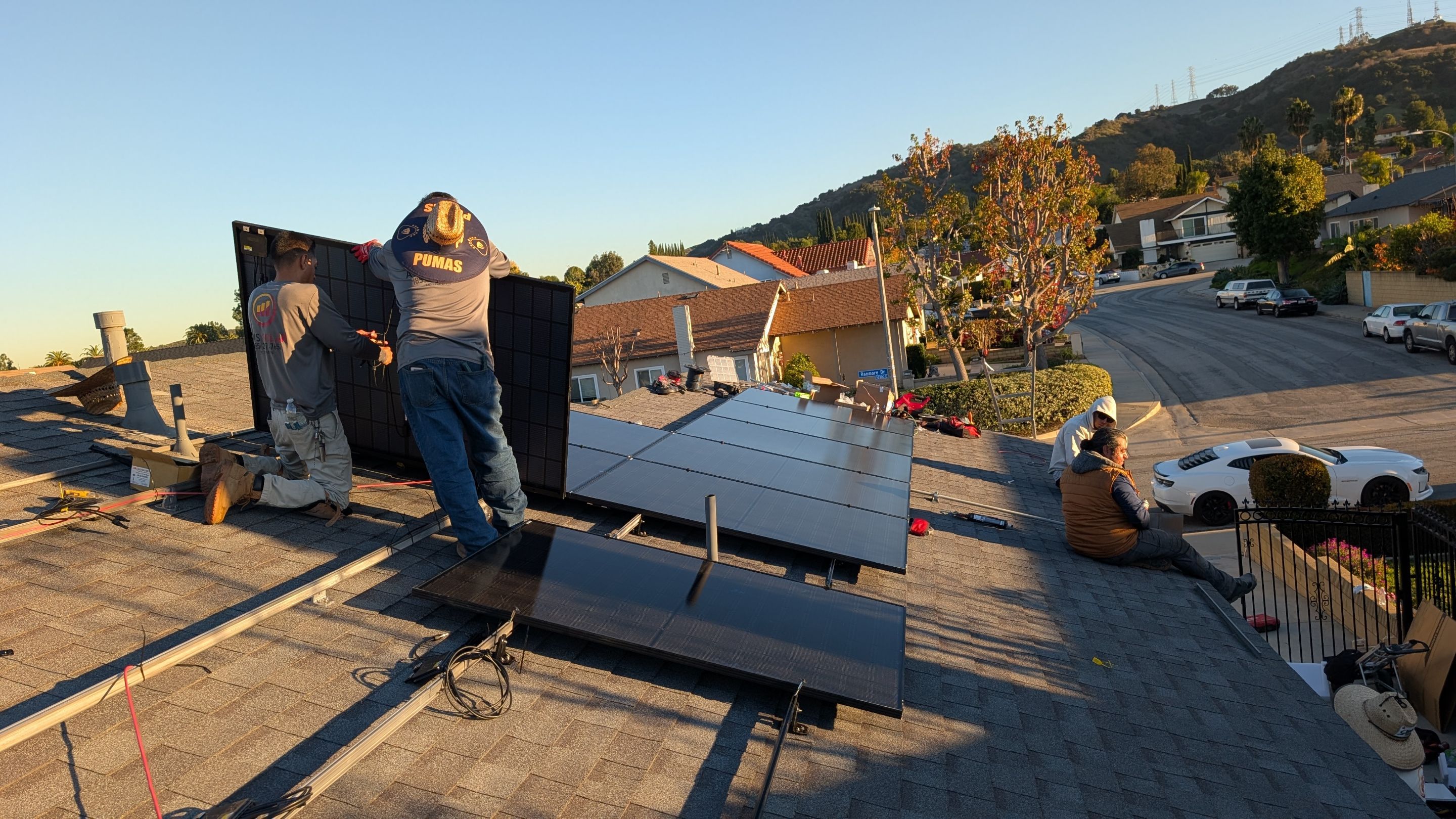 17-Panel Solar System and Battery Backup in Hacienda Heights by AWS Solar