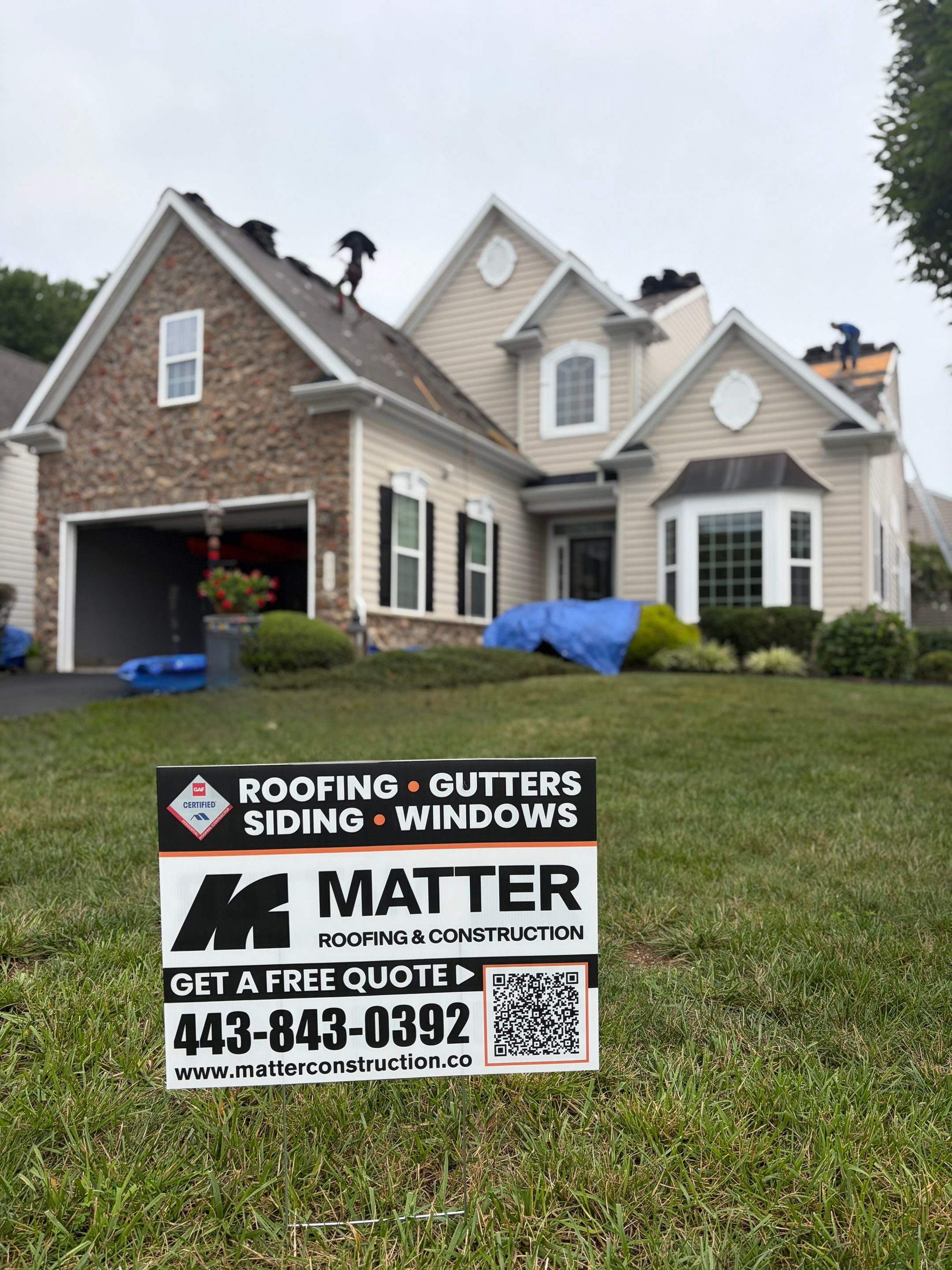 Residential Roofing Installation using GAF Timberline HDZ by Matter Construction, LLC