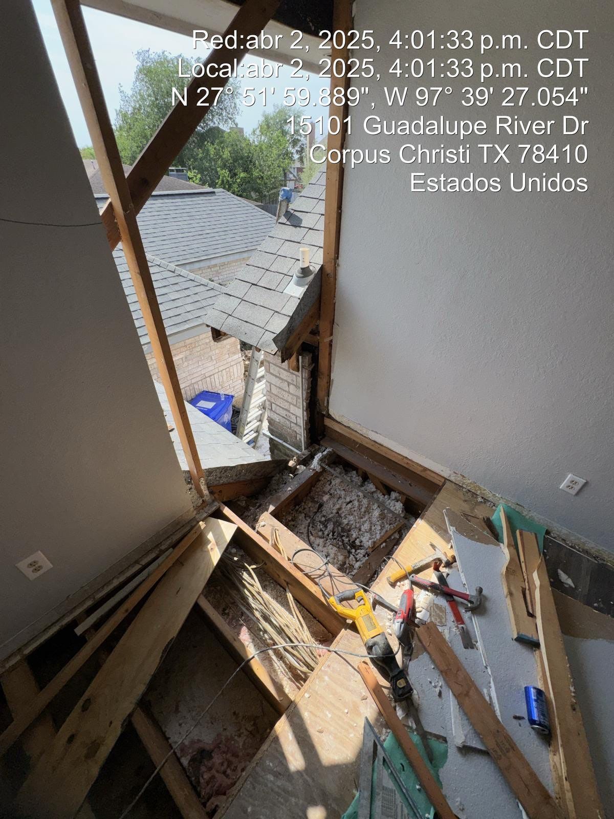 Run down on River Drive by Bayfront Roofing and Construction
