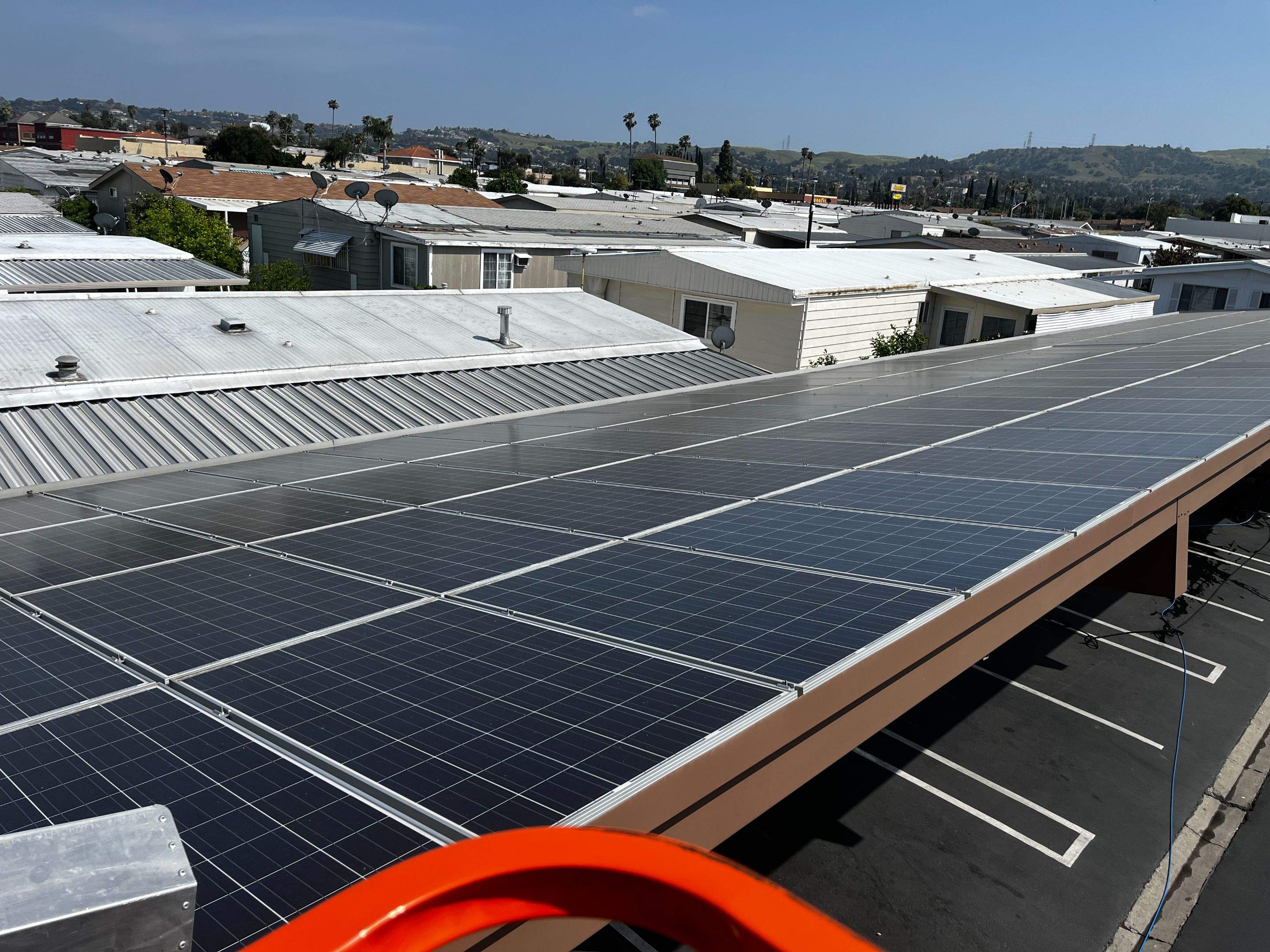 Carport Solar Panel Cleaning in Rowland Heights by Palm Coast Solar Cleaning