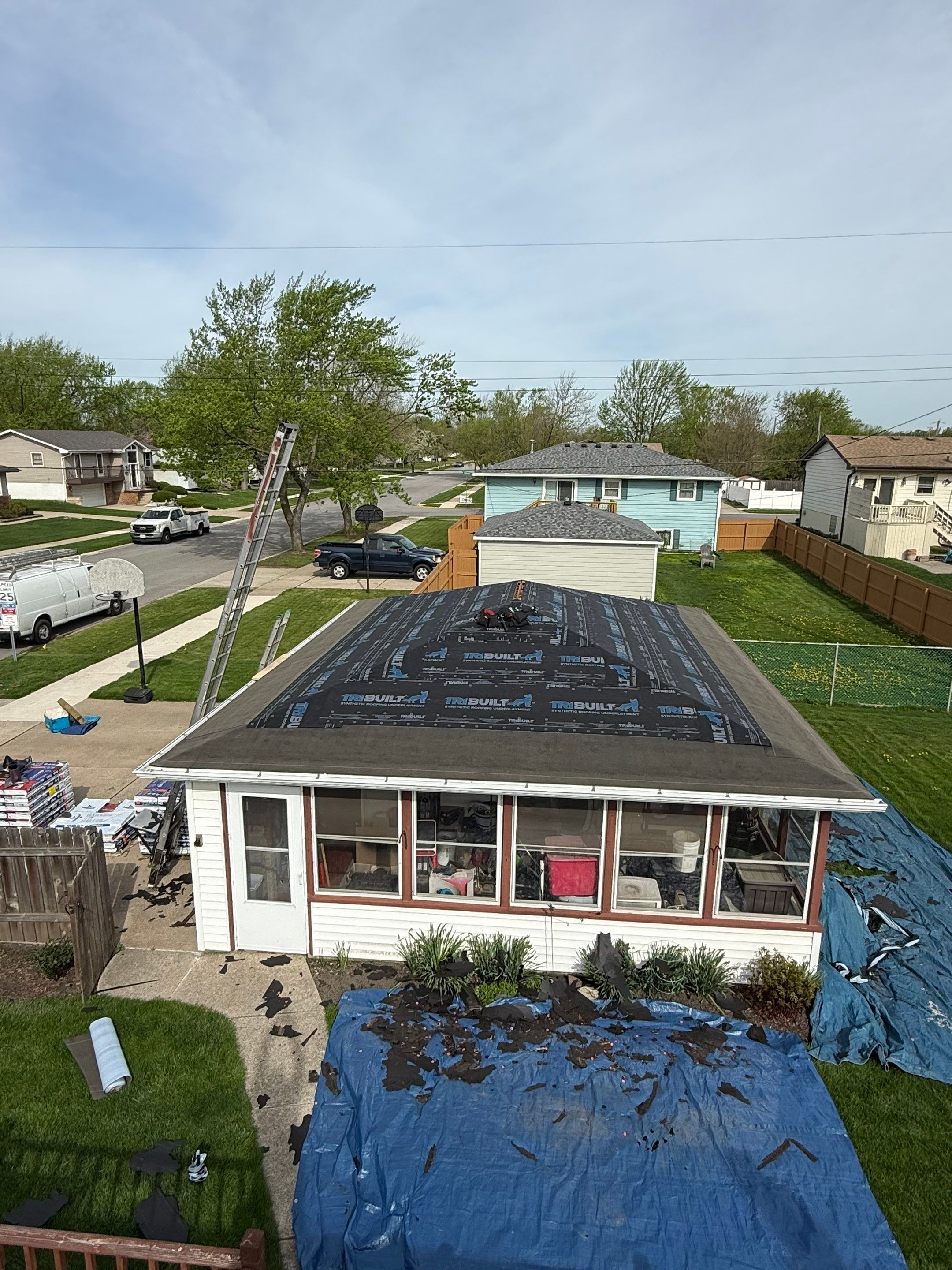 House and garage roof replacement by Optimal Home Improvement 