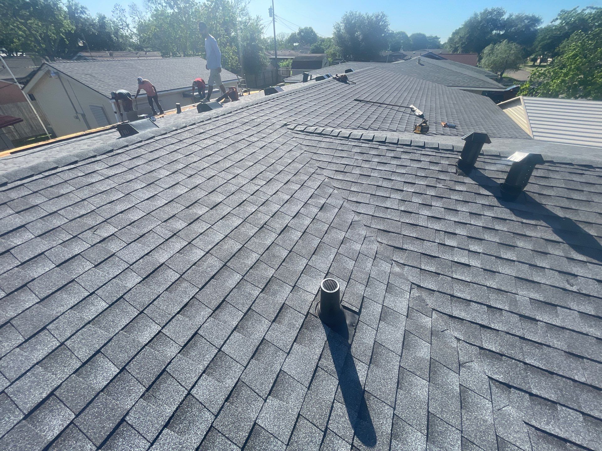 Residential Roofing Installation using GAF HDZ Pewter Grey by Lighthouse Roofing