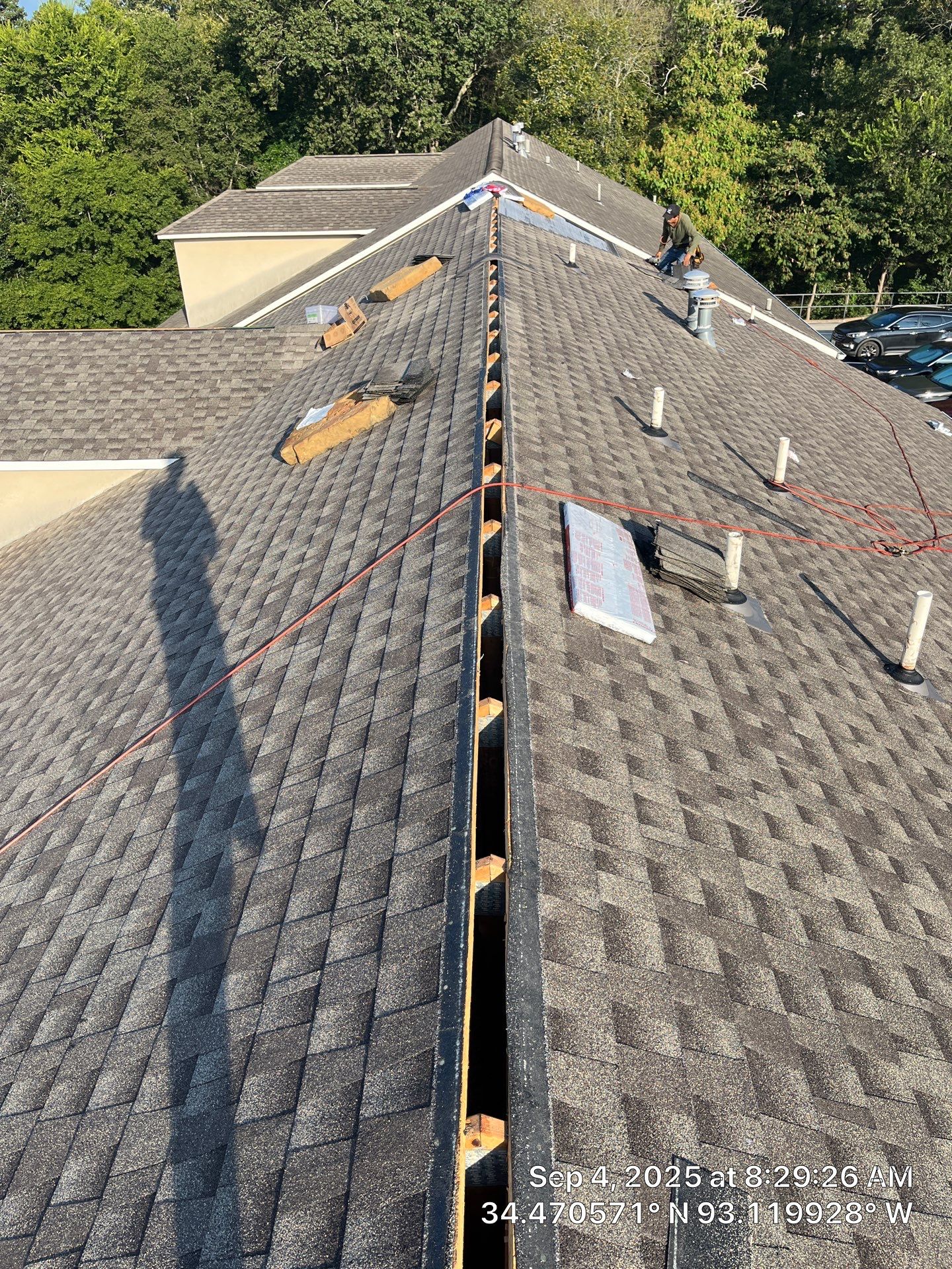 Multi-Unit Architectural Shingle Roof Replacement in Hot Springs Arkansas by Temple Roofing and Exteriors