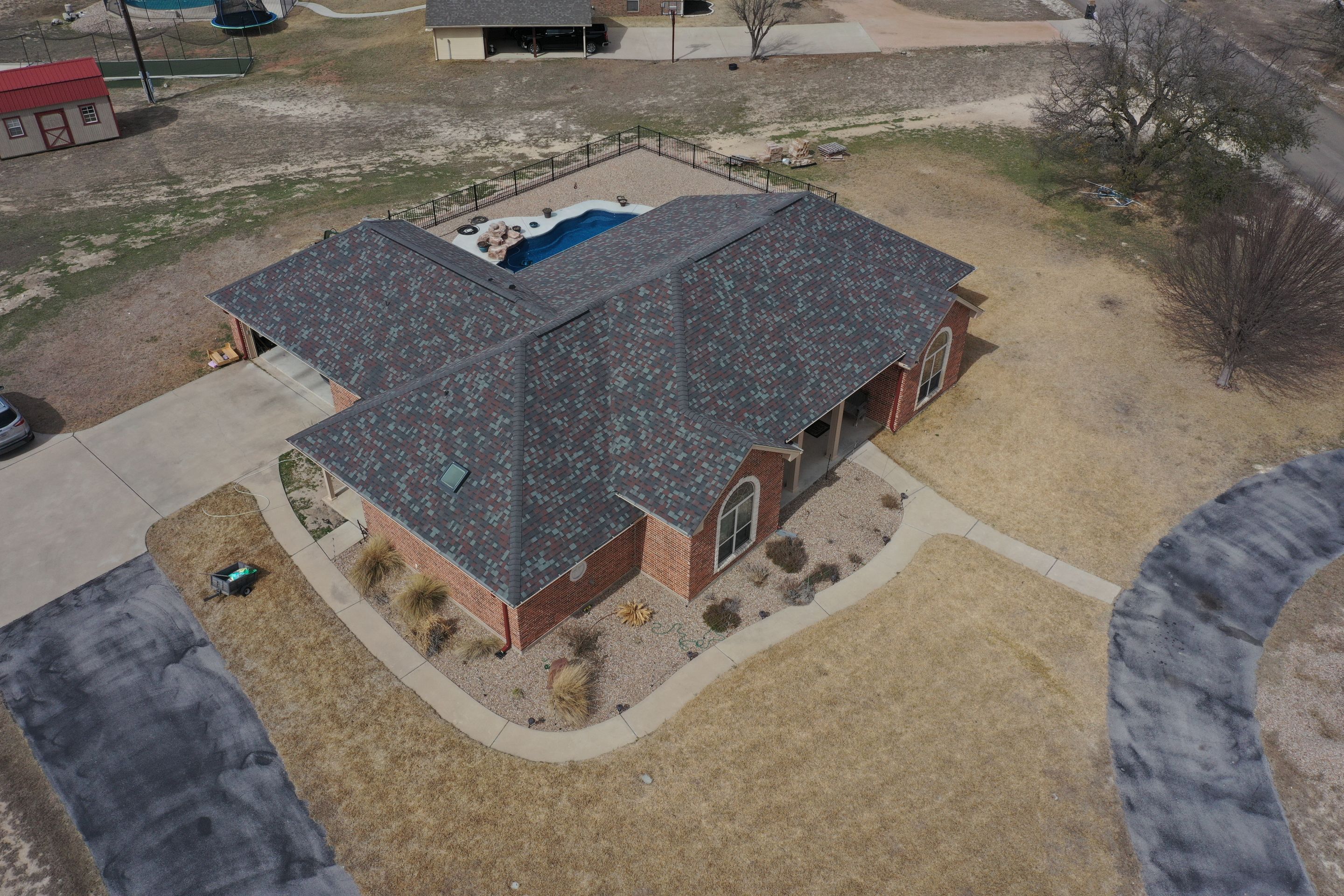 Residential Roof Replacement using Owens Corning - Duration - Colonial Slate by Action Exteriors Austin