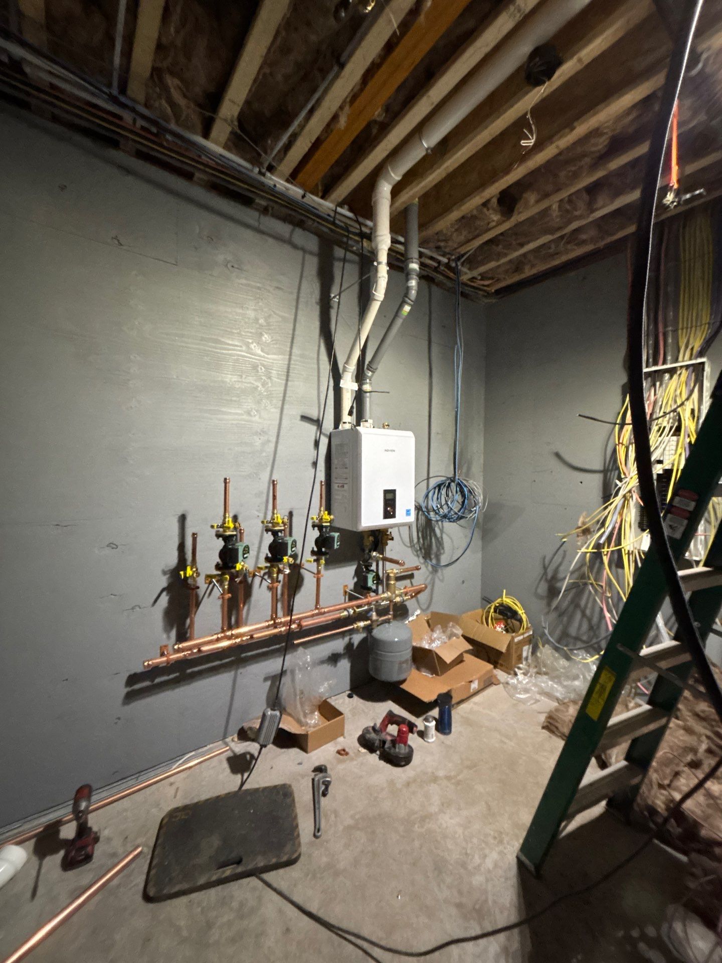 Water Heater Installation, Gas Piping, and Plumbing Completion — North Reading, MA by FAGONE MECHANICAL