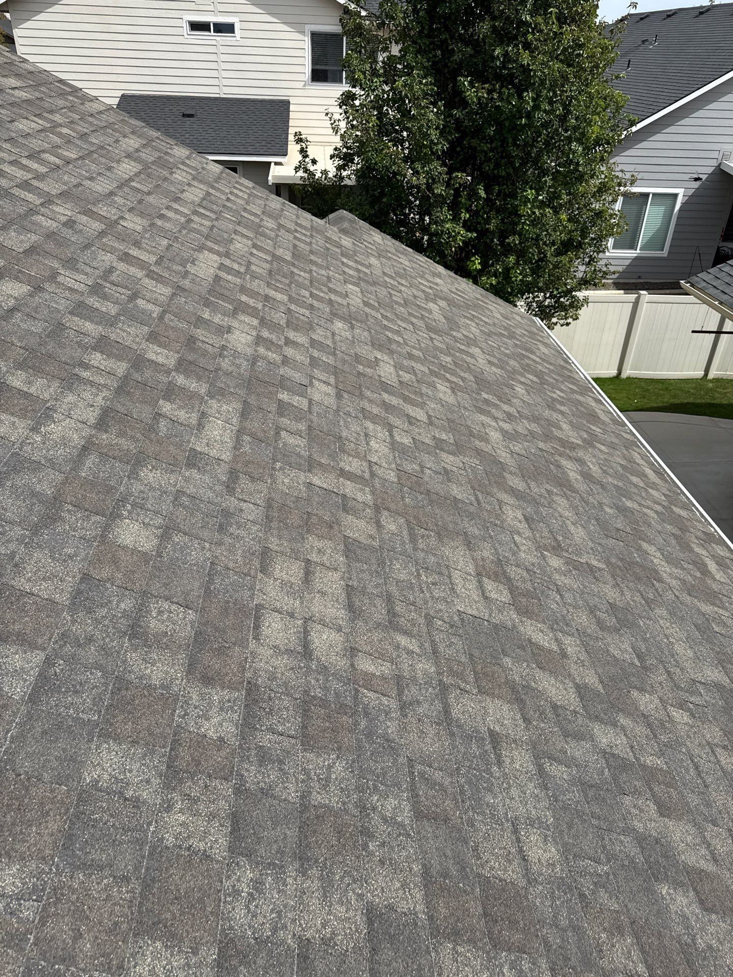 Residential Roof Replacement With Charcoal Architectural Shingles in Meridian by Olive Roofing