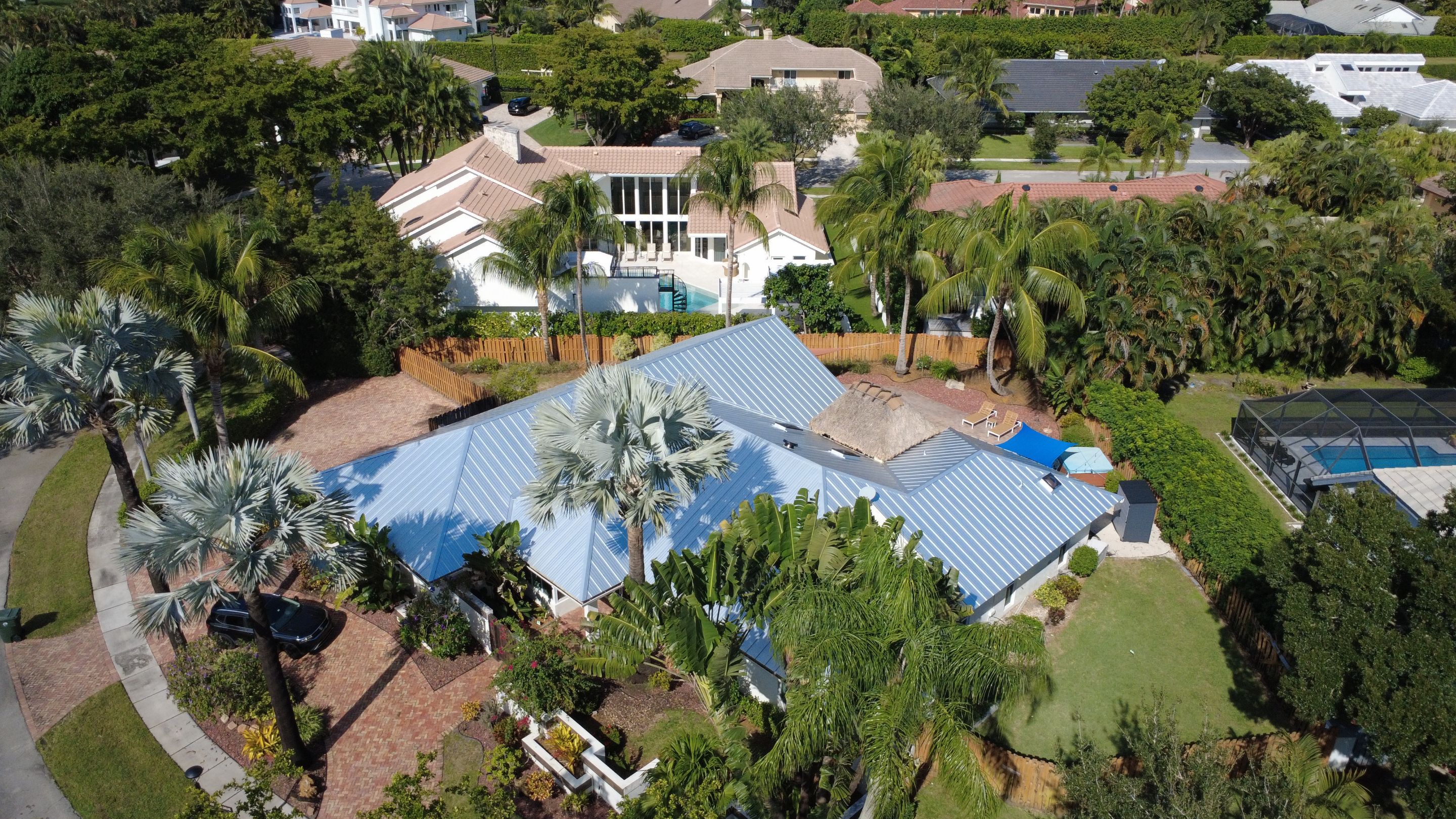 Residential Roofing Installation using 1" Nail strip metal roof by BLUES BROTHERS CONSTRUCTION CORP
