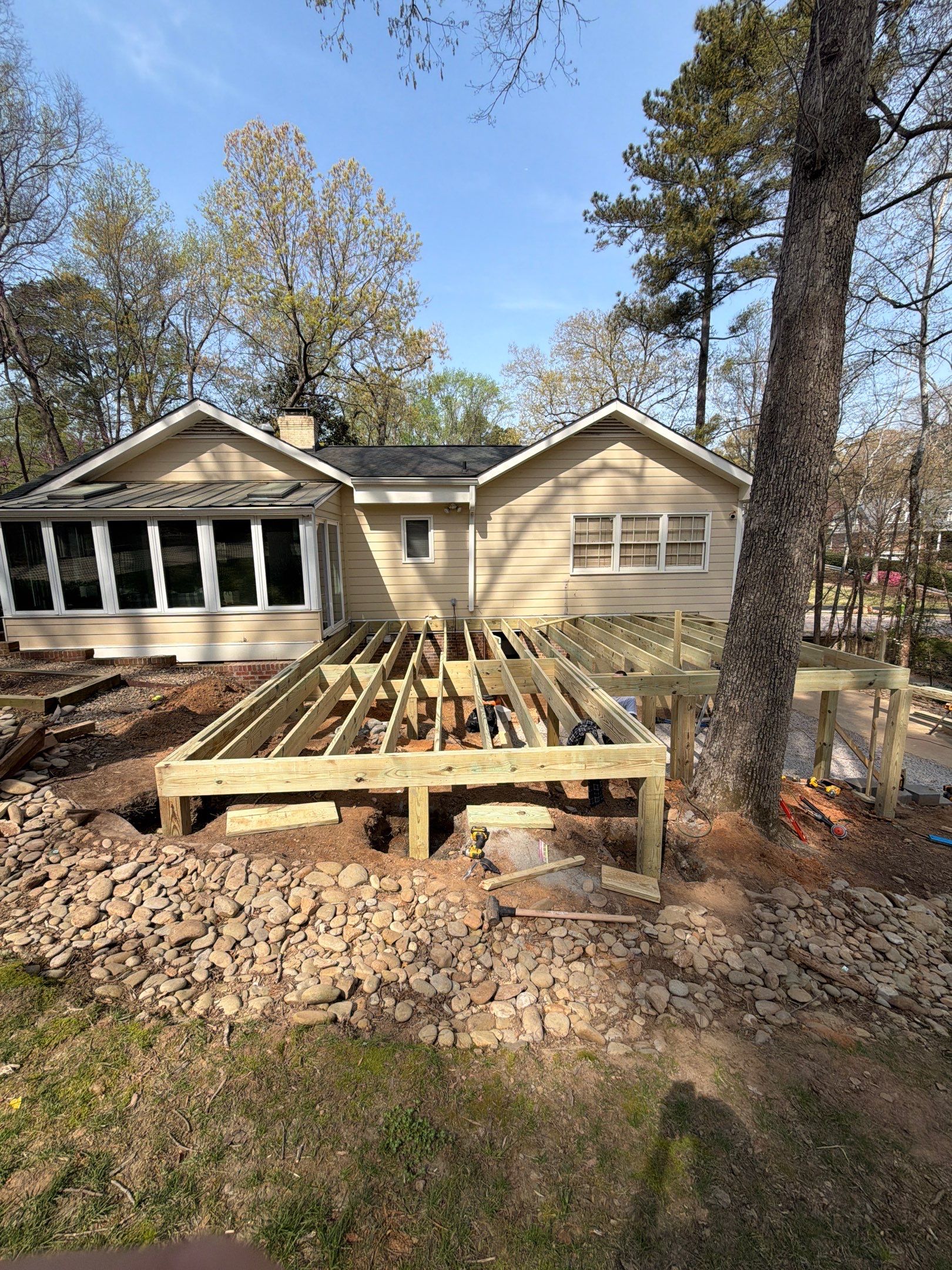 New Deck Construction & Site Improvements by Billy Weatherspoon Contractor