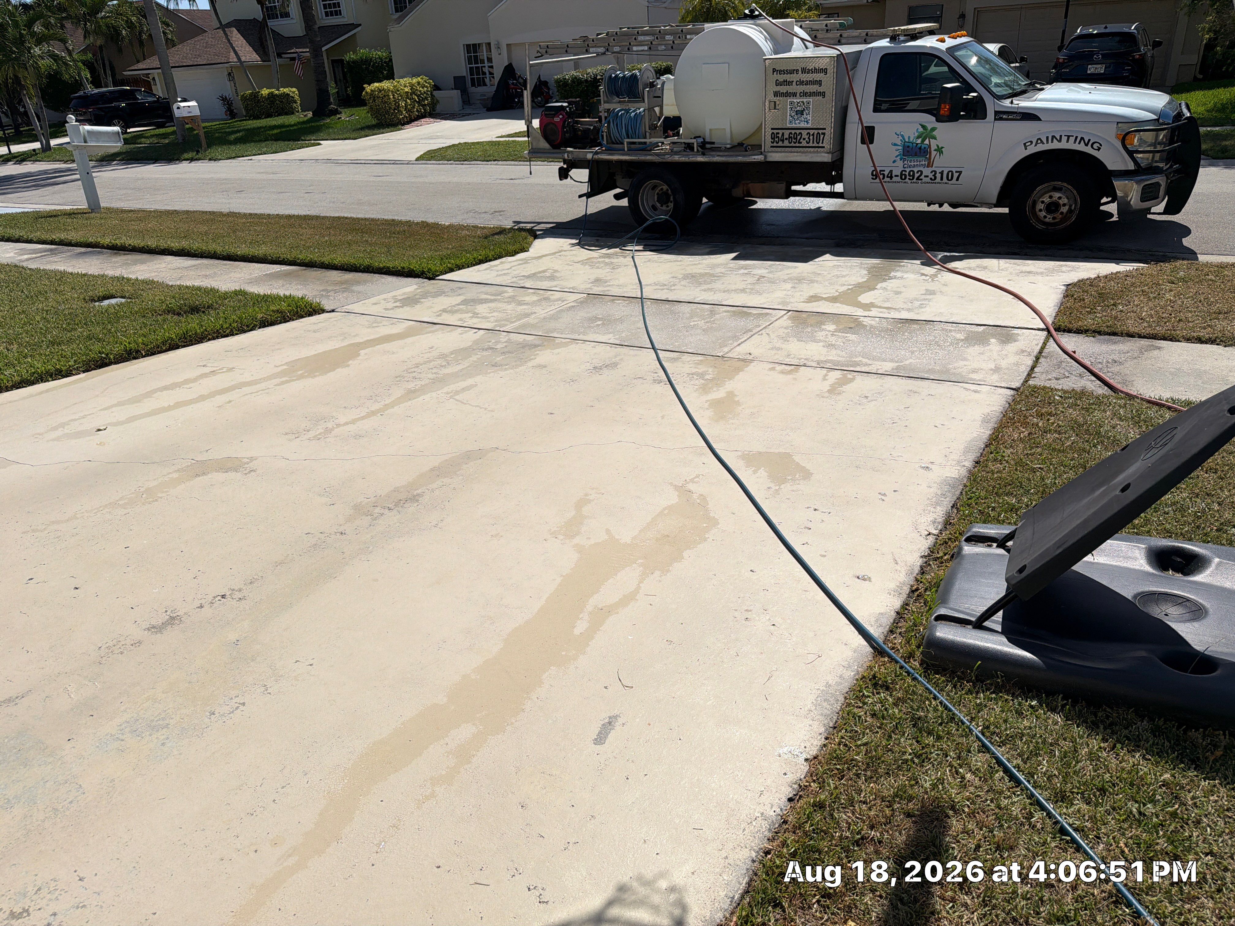 Driveway Painting Service Boca Raton by BKB Pressure Cleaning LLC