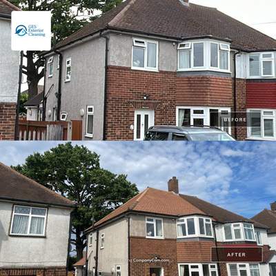 Roof Clean  - Moss Removal - Gutter Clean using Honda 15lpm Low Pressure Washing Machine