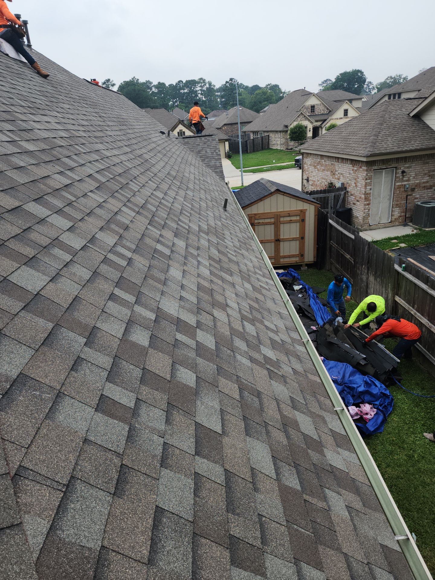 Residential Roofing Installation using Owen's Corning Duration (Lifetime) Shingles by Roof Repair Company