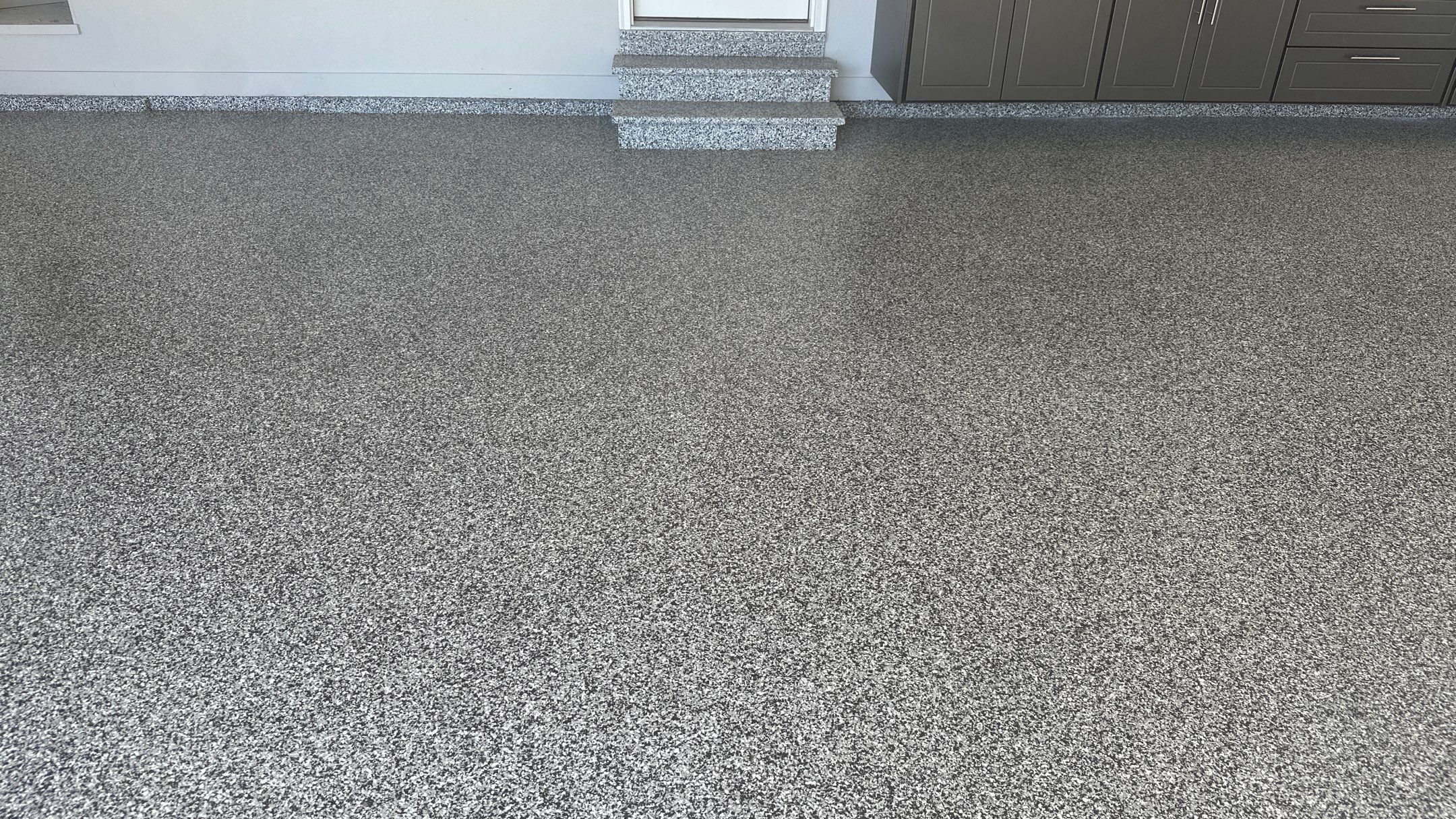Lisa S. chose a pewter powder on her cabinets by Banner Garage