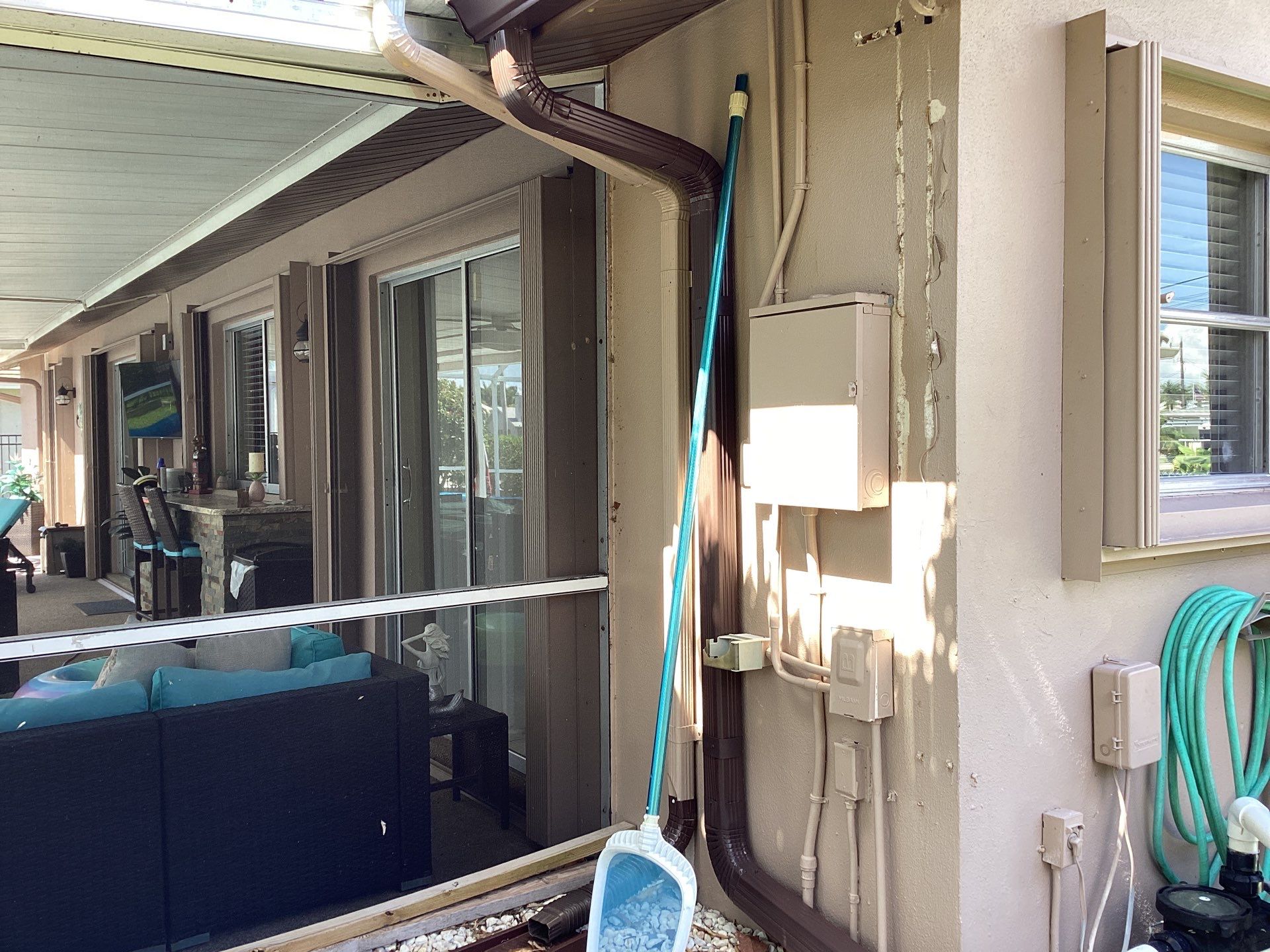 Brown Seamless Gutters using Royal Brown Seamless Gutters in Cape Coral FL by Gutter Professors