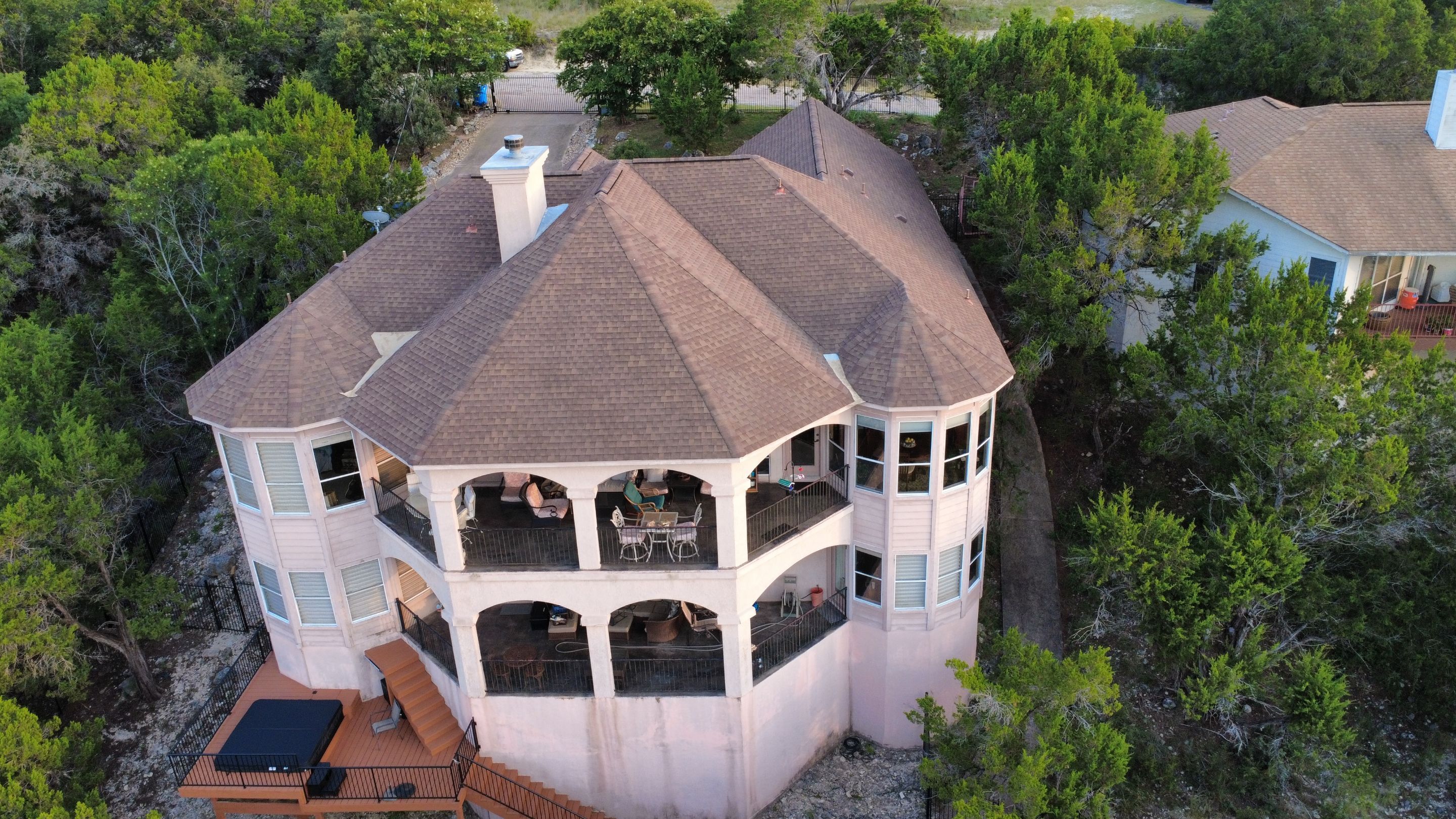 3 story roof Replacement  by Chavez Construction and Home Services 