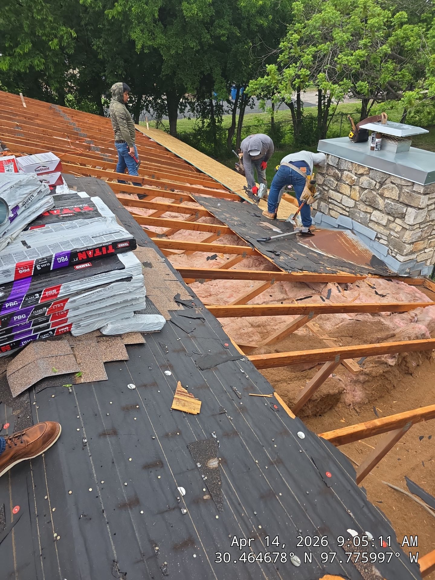 Residential Roof Replacement using TAMKO - Titan XT - Mountain Slate by Action Exteriors Austin