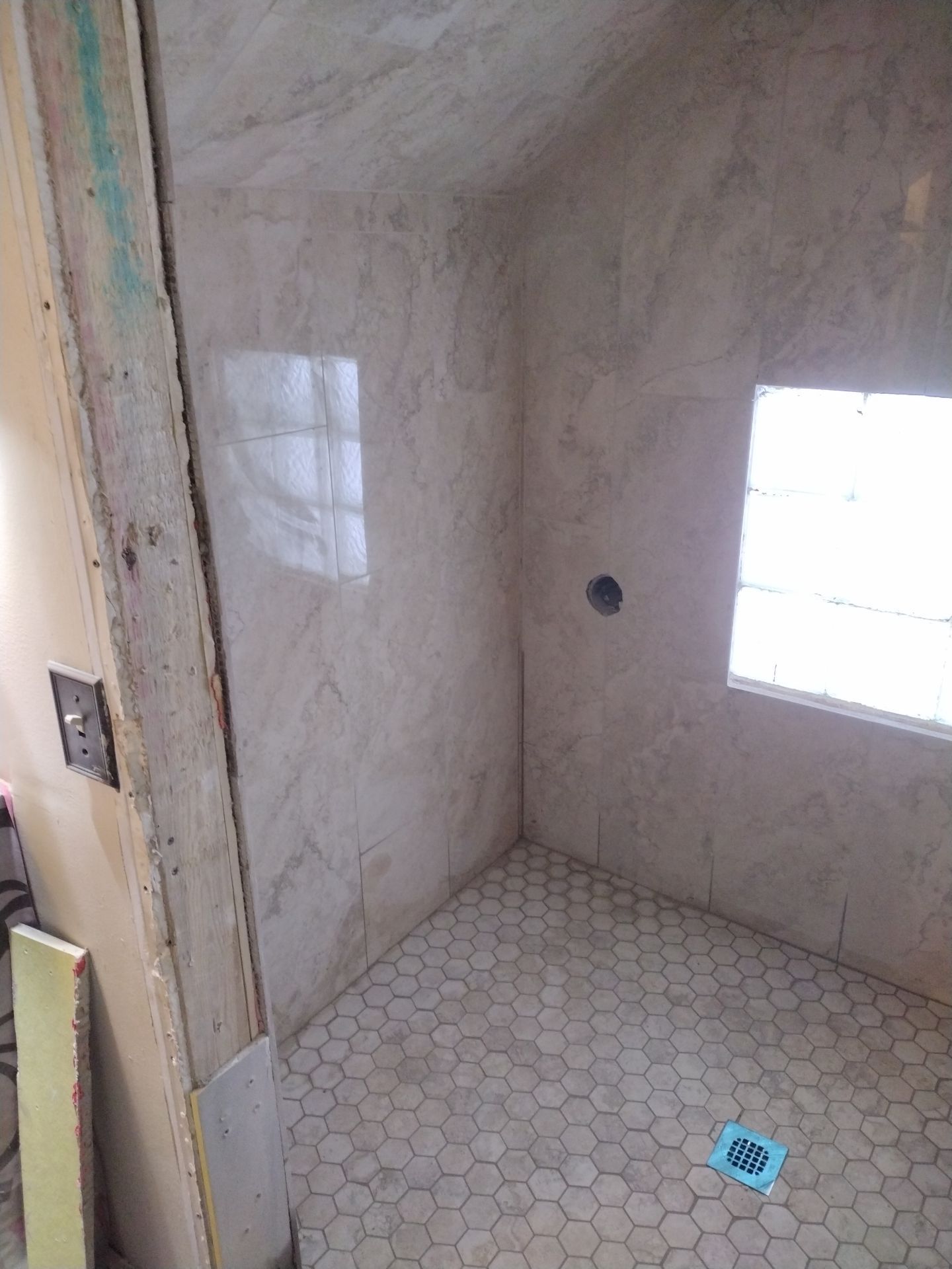 Shower Remodel & Ceiling Restoration – Correcting Water Damage and Rebuilding Right by Johnny Five Construction 
