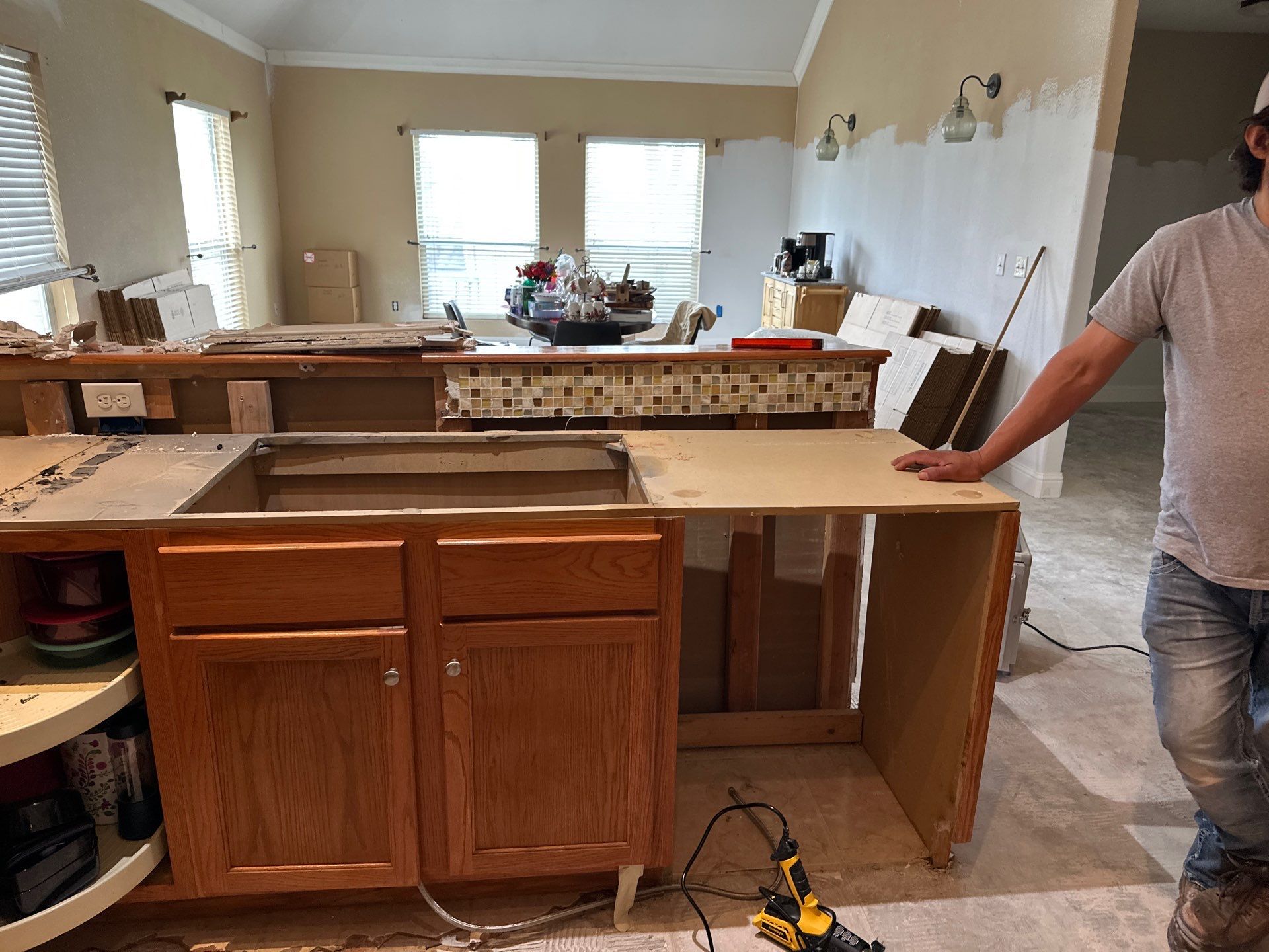 Kitchen Remodel and Water Damage Restoration Project by L&T General Contractors and Restoration INC