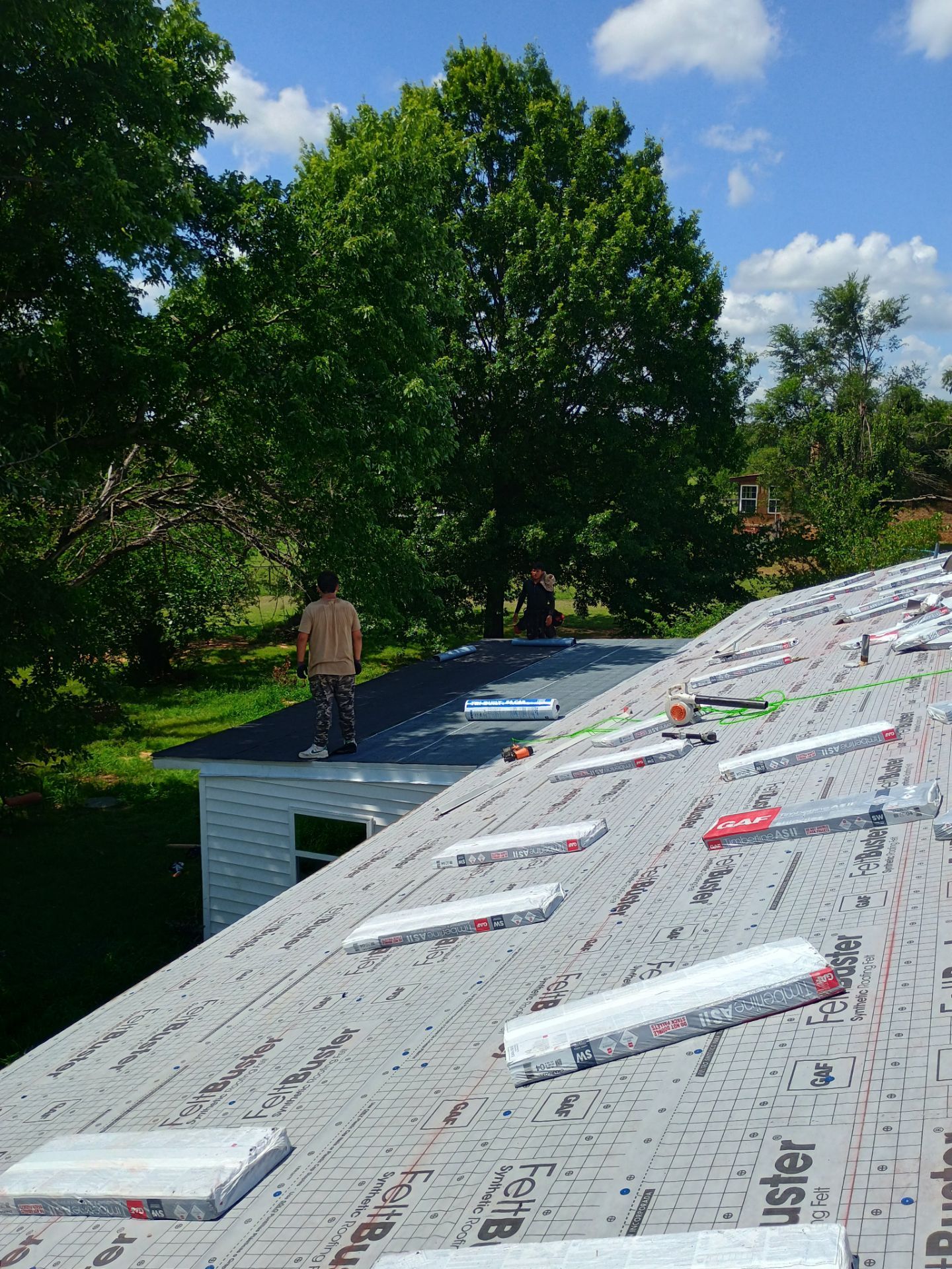 Storm Damage Restoration and Complete Roof Replacement in Pauls Valley by BANA Roofing and Solar Supply