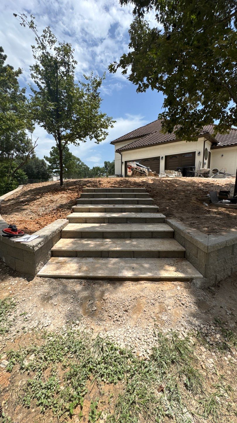 🏡 Duane’s Complete Retainer Wall & Hardscape Walkway by Texas Urban Elements
