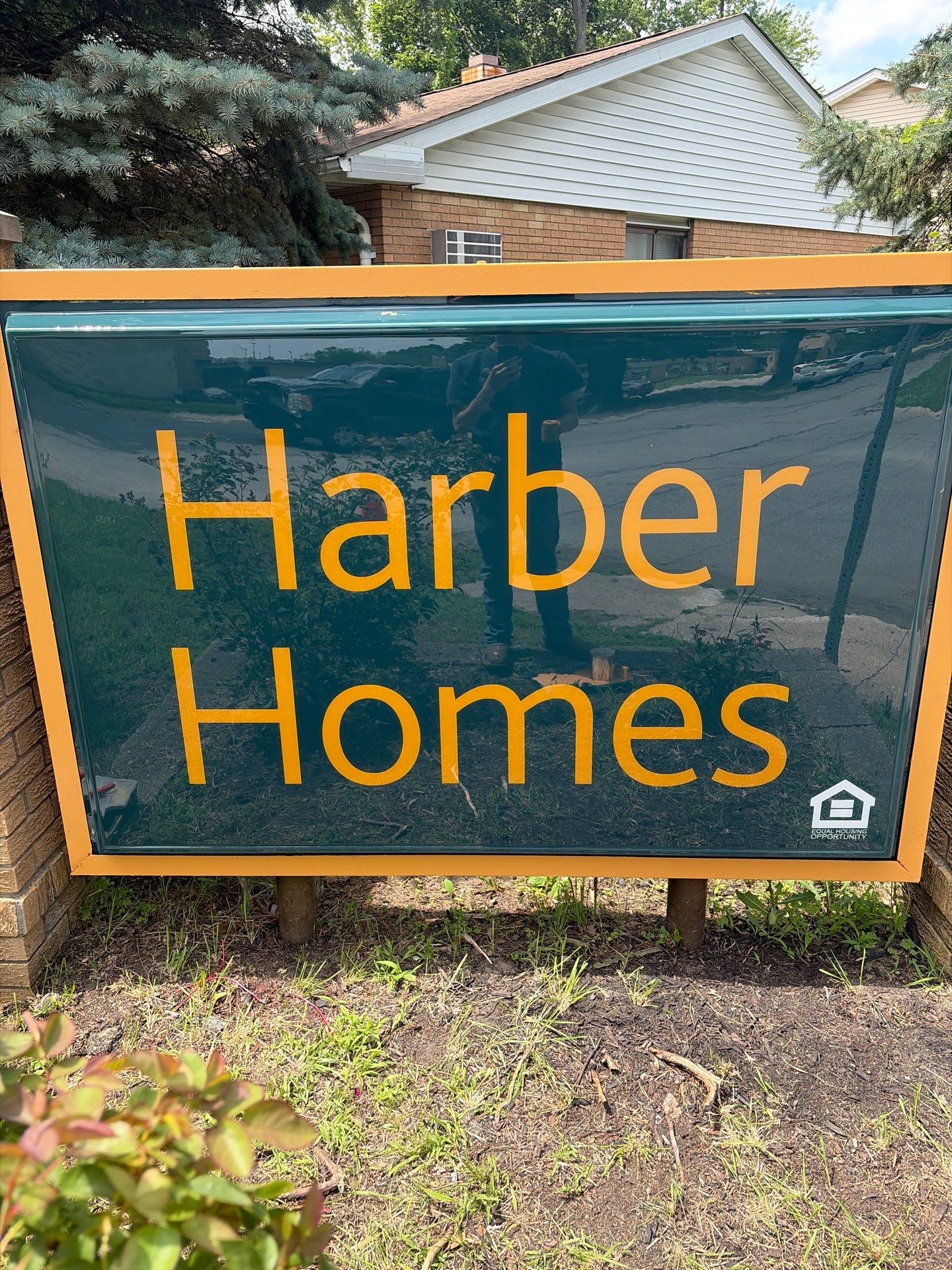 Harber Homes Apartments Monument Sign Replacement and LED Retrofit by Hayes Design co