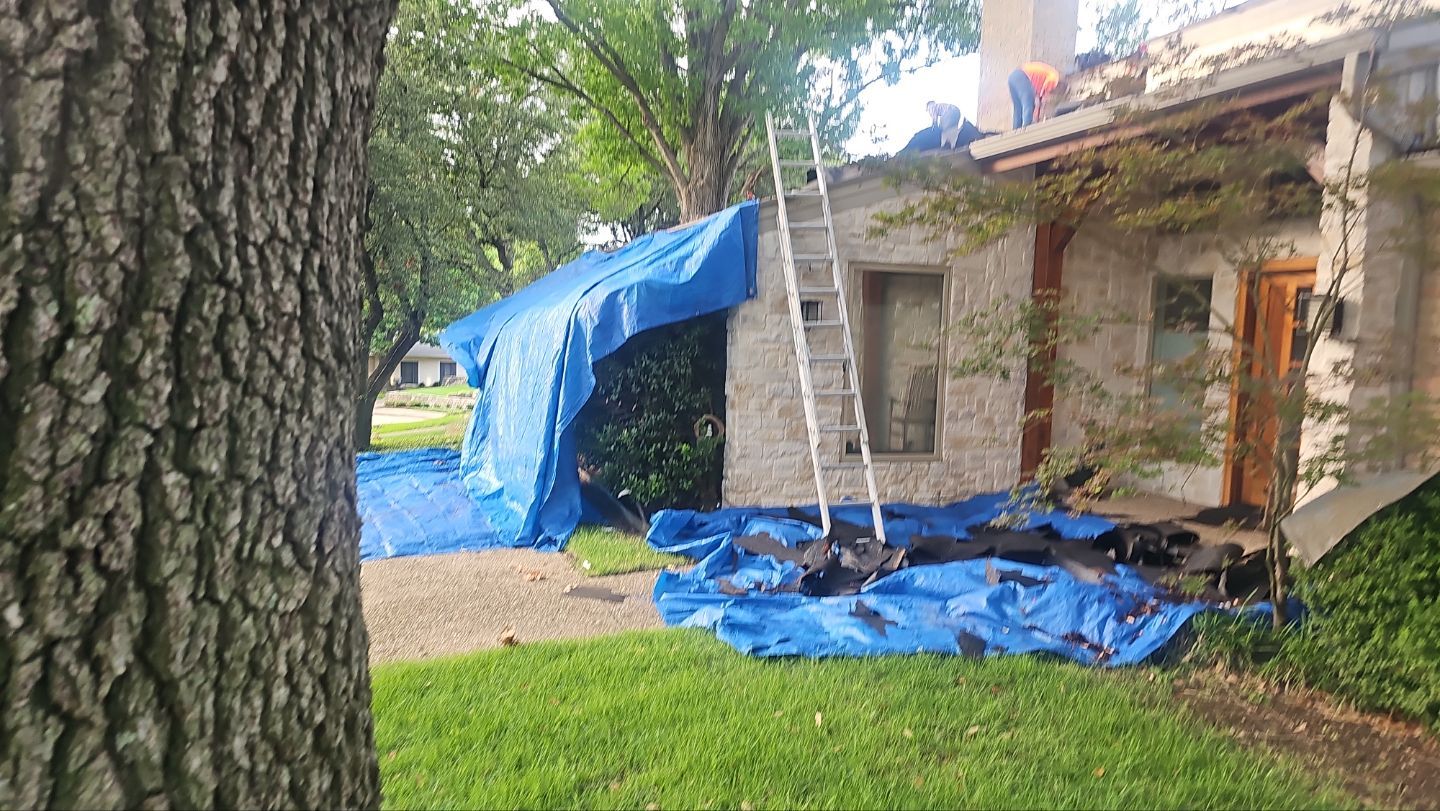 Lake Highlands Roof Replacement Below 4/12 Pitch by Bert Roofing Inc