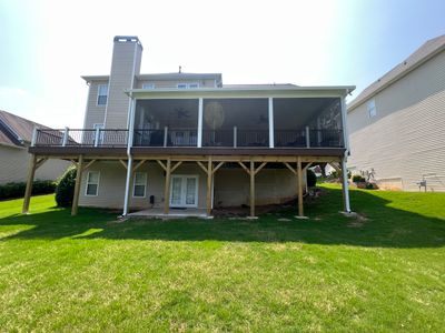 Elevated Screened-In Porch and Deck Construction in Mableton
