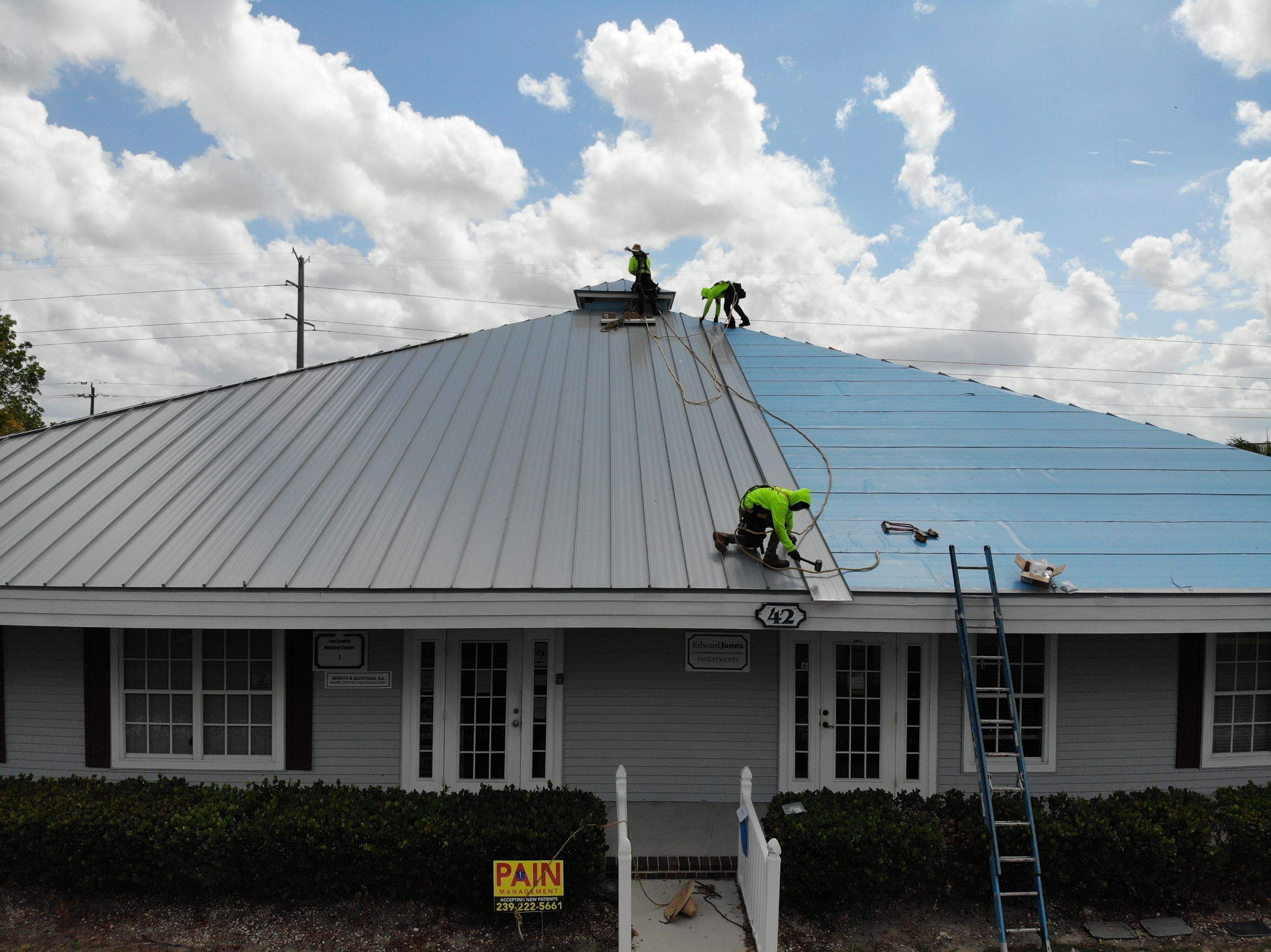Commercial Standing Seam Metal Replacement in Fort Myers, FL by International Roofing