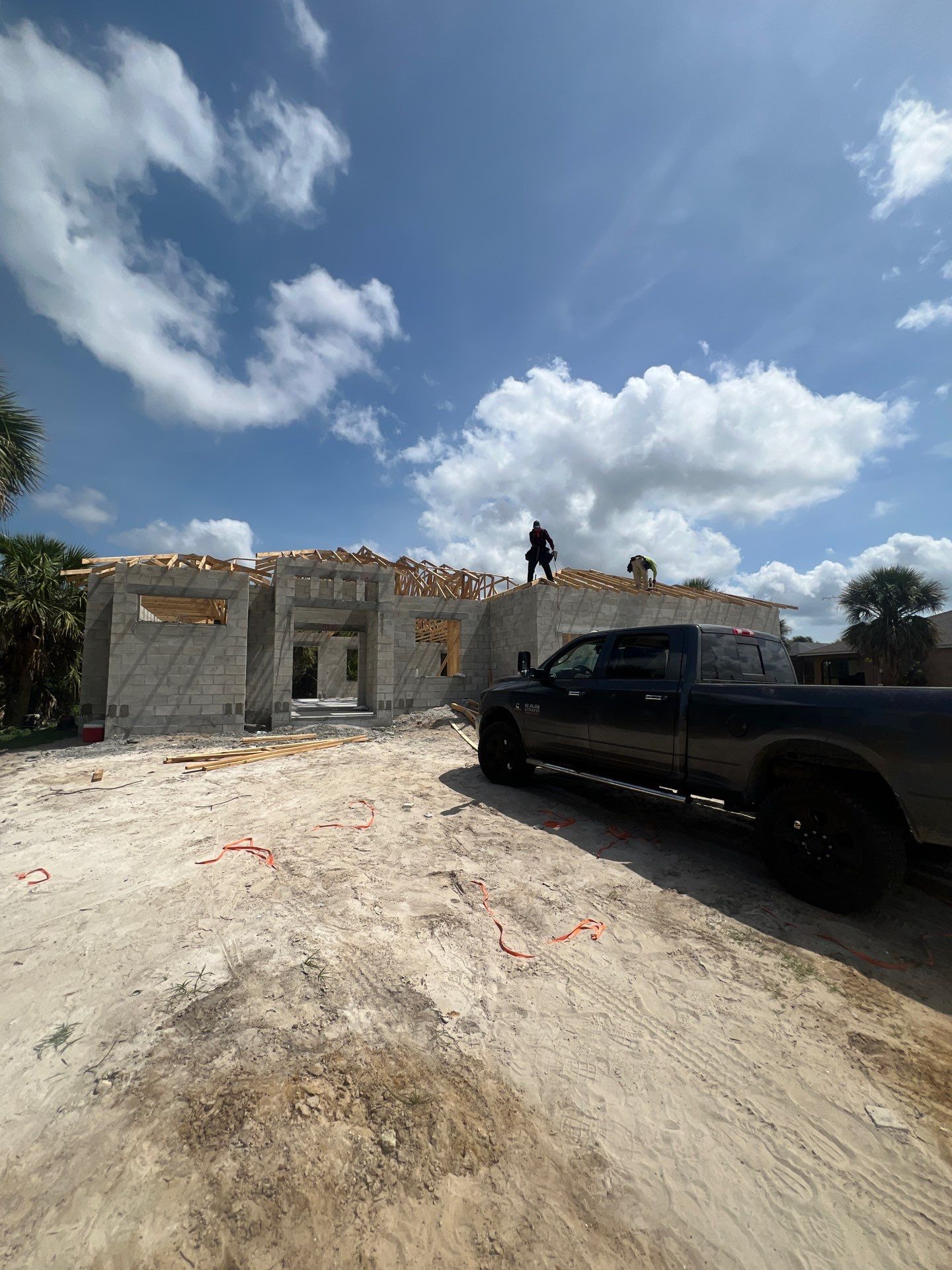 New Home Construction in Rotonda West with Masonry and Custom Framing by Smirnov Construction Inc