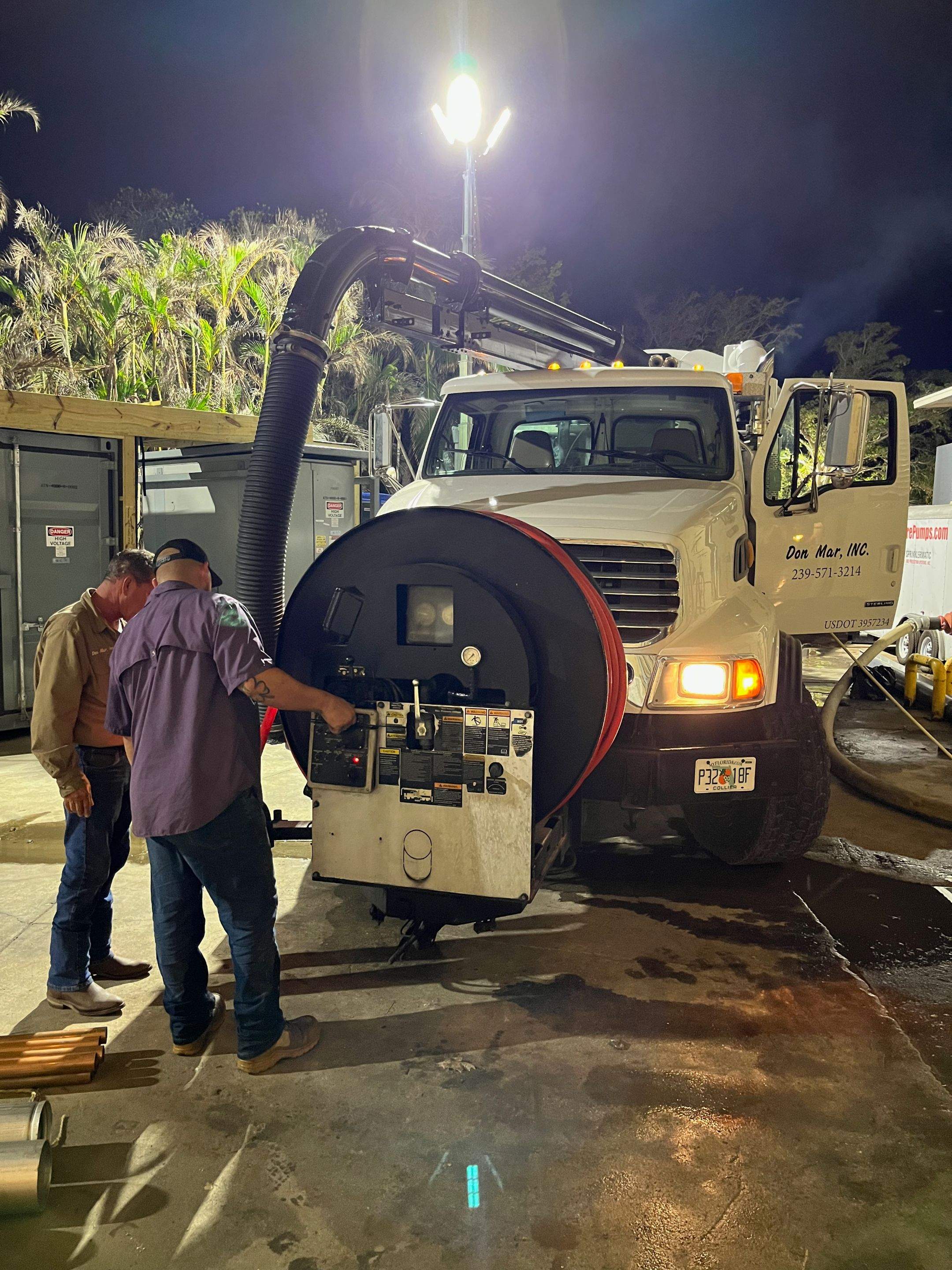 Ritz-Carlton NW Service Area Drain Cleaning by APS Power & Water
