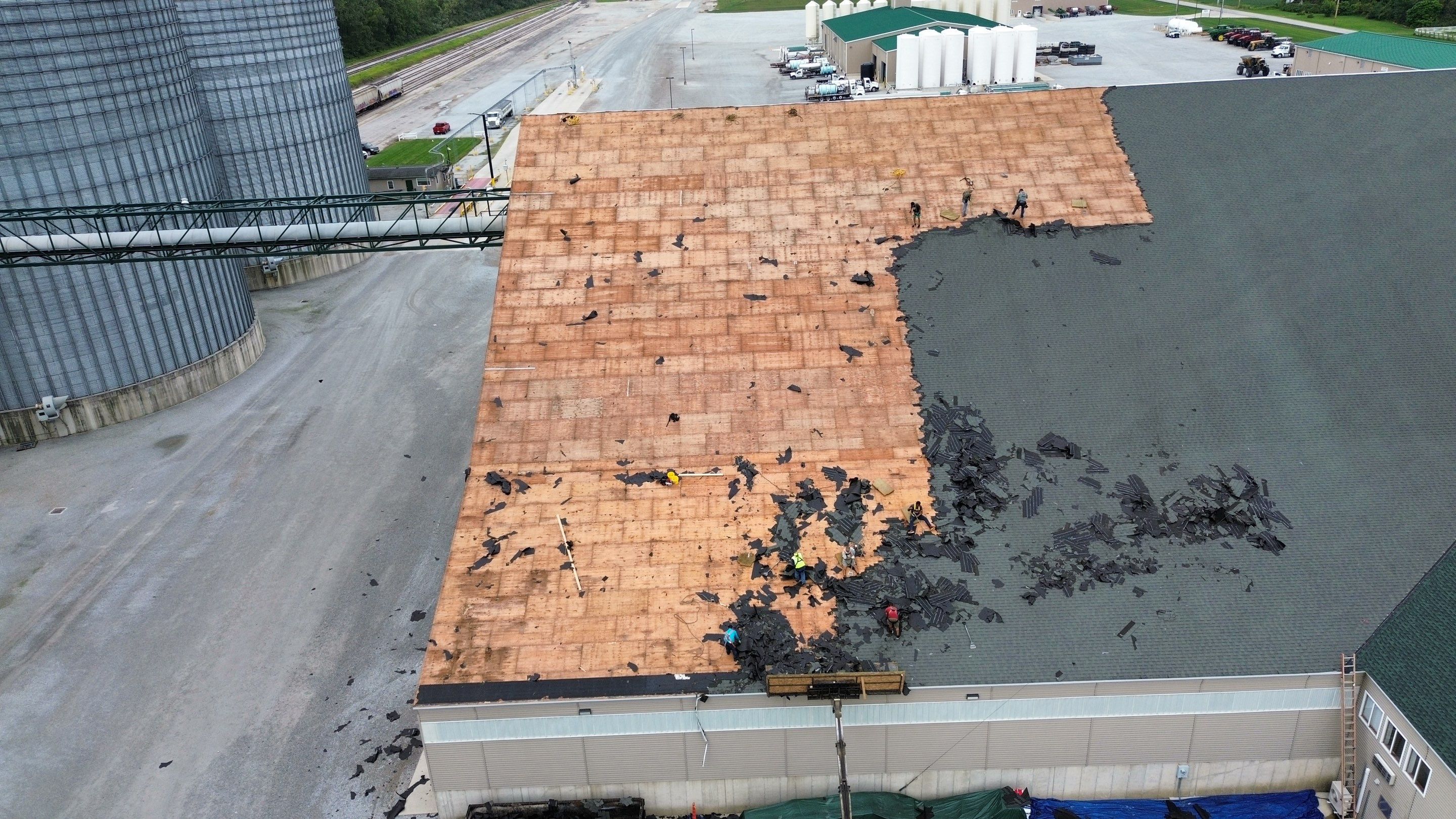 Commercial Roofing Installation using Timberline HDZ Shingles - Hunter Green by RoofX 