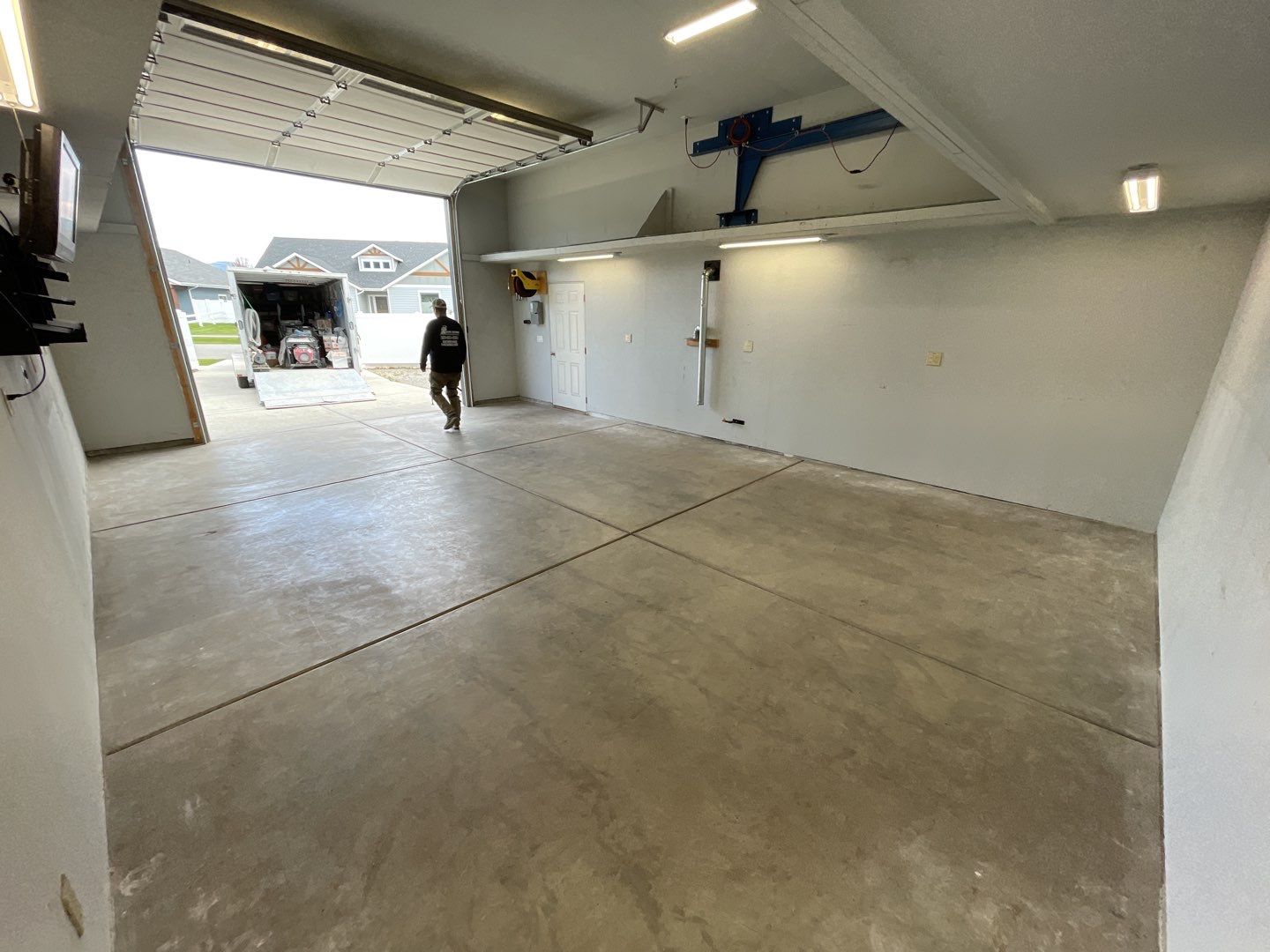 Garage Transformation using Slate Stone by Croc Coatings, LLC