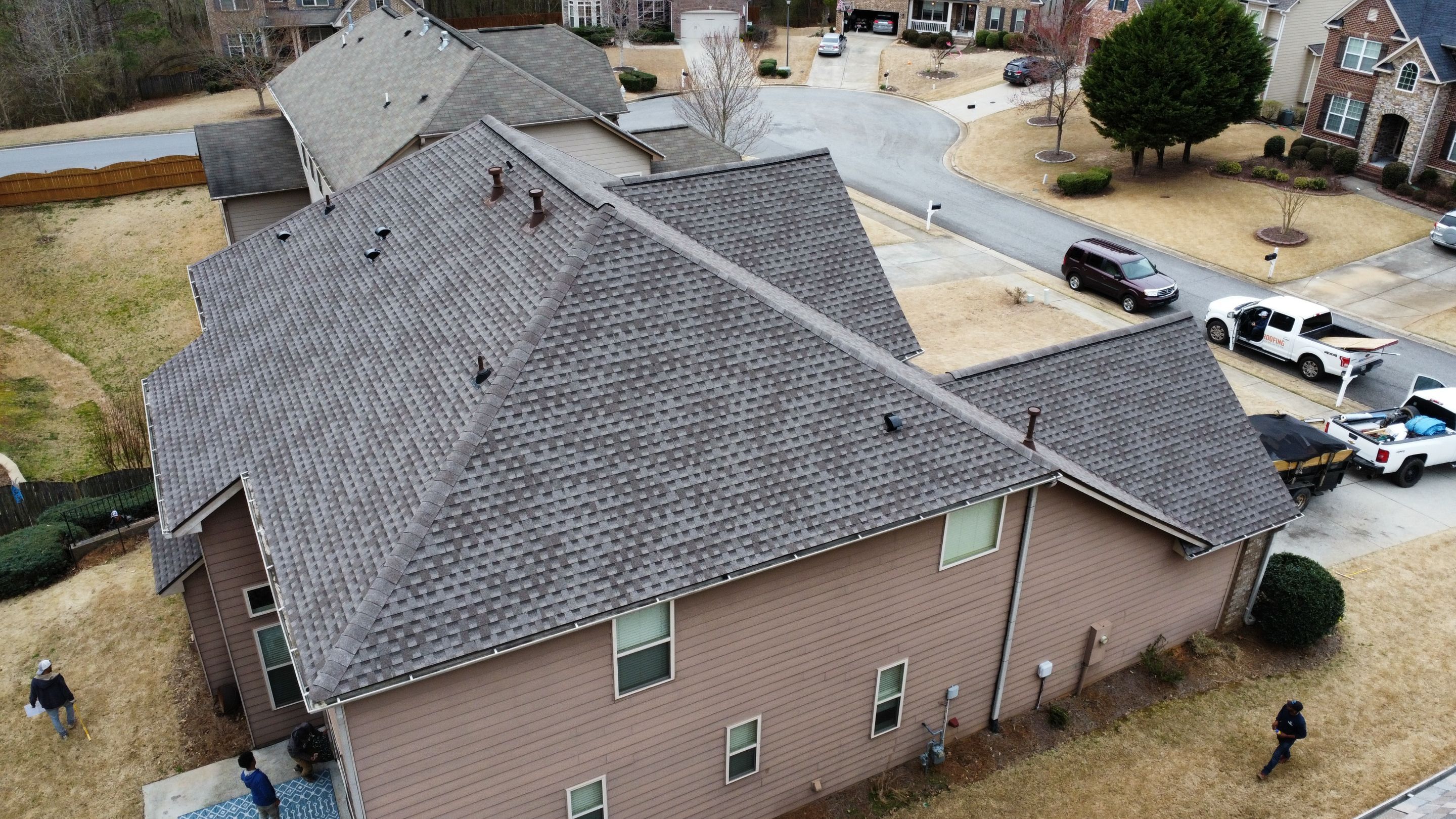 Cumming, GA Roof Replacement, GAF HDZ Mission Brown by Reset Roofing