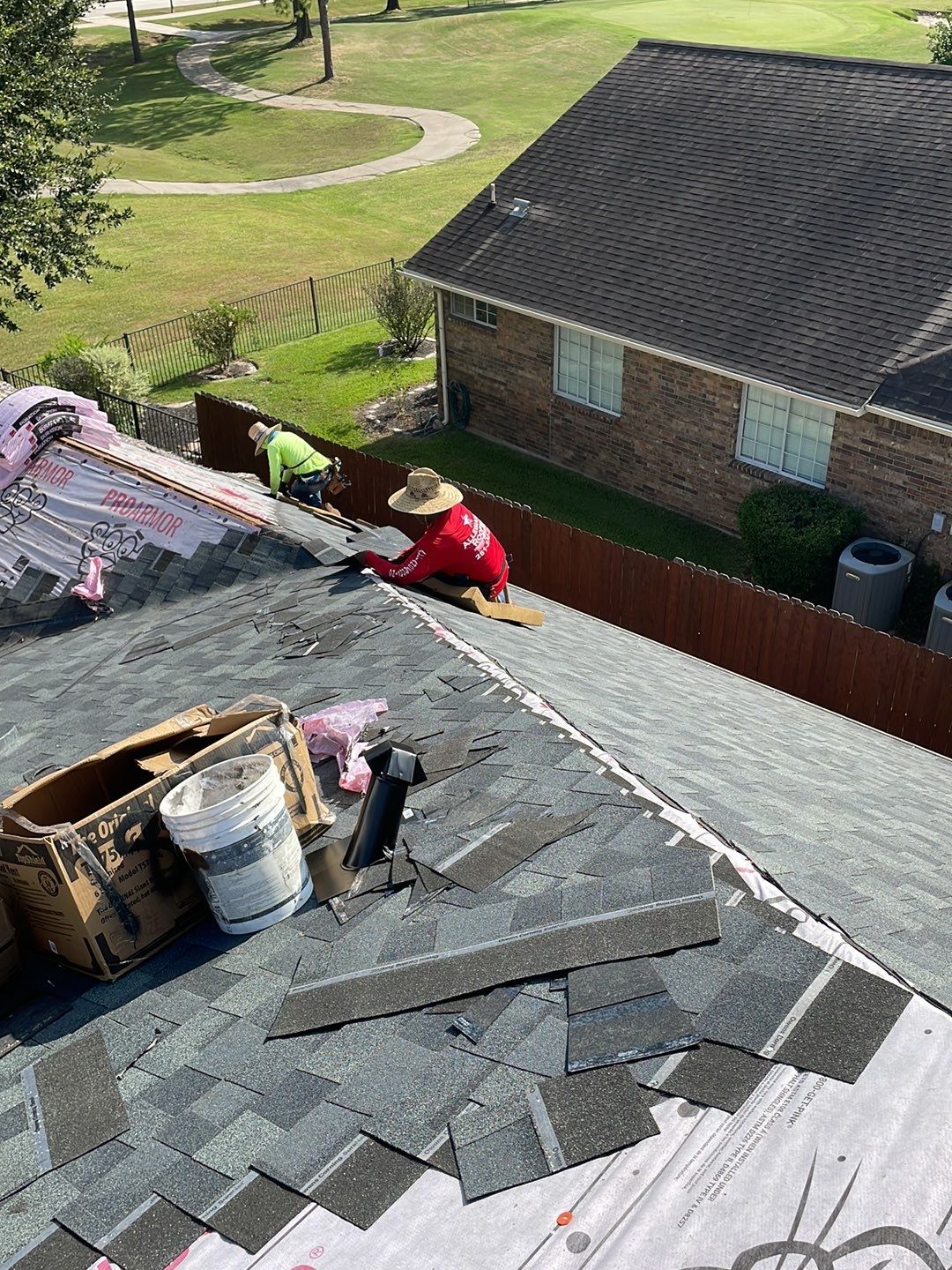 Residential Roofing Installation using Owen's Corning Duration (Lifetime) Shingles by Roof Repair Company