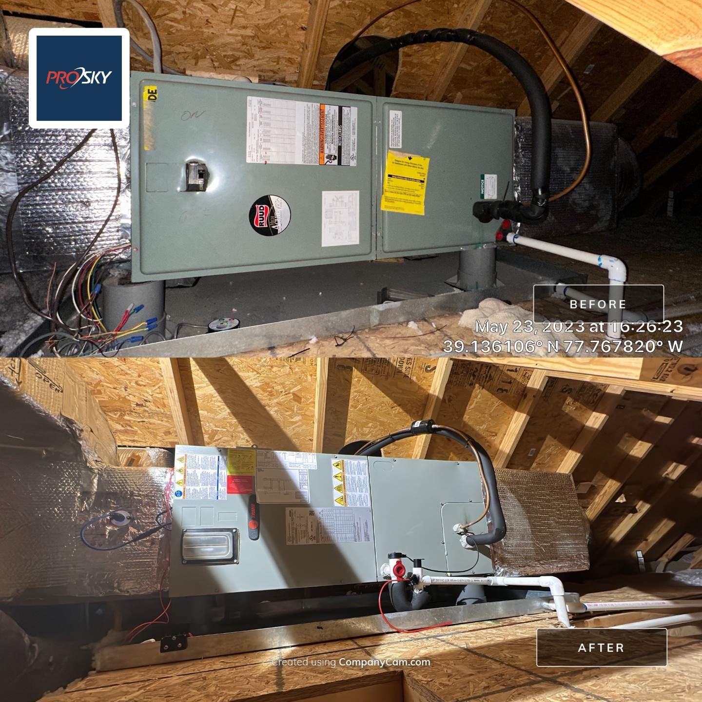 Heat Pump Replacement using Trane by Pro Sky Services