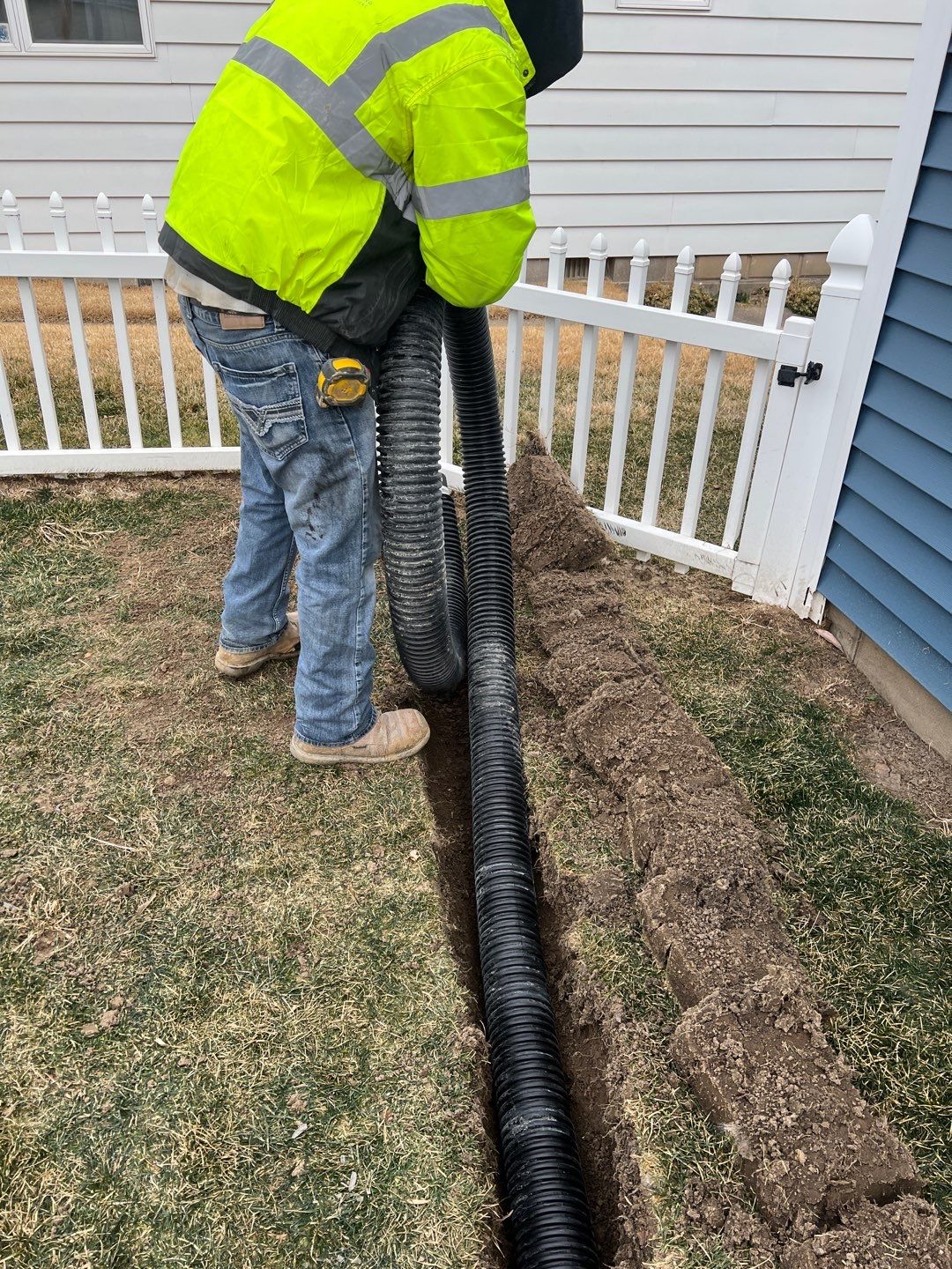 Bowing Wall using Fortress Invisibeams  by ACE Waterproofing & Basement Solutions