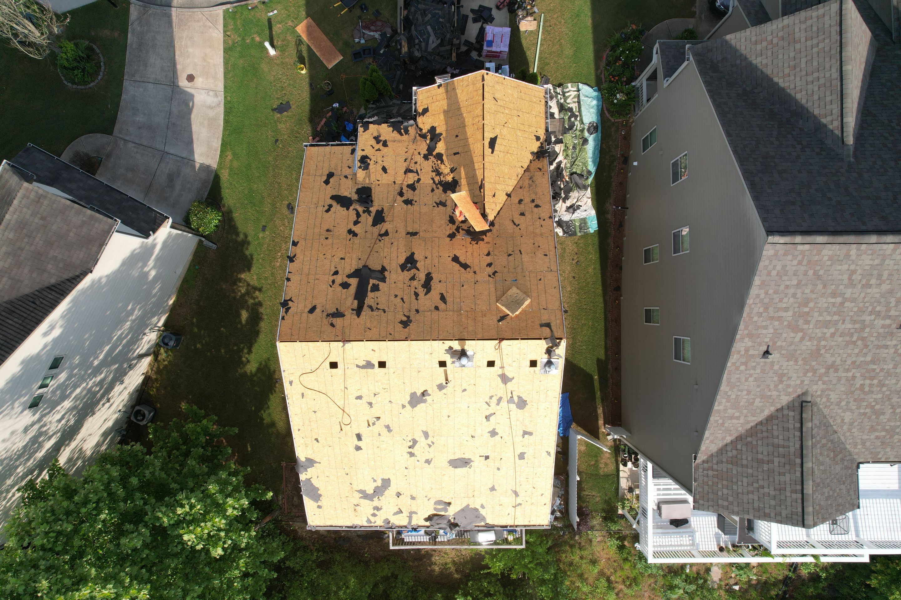 Residential Roof Replacement using Owens Corning Trudef Twilight Black by Inspector Roofing and Restoration