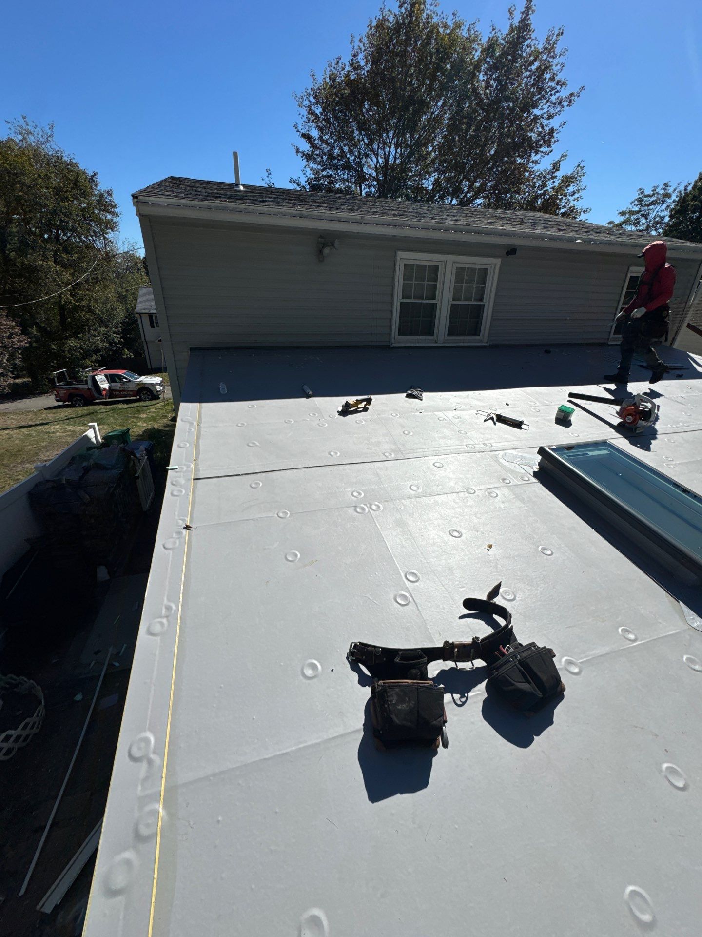 EPDM Roof & Vinyl Siding Replacement – Billerica, MA by Mighty Dog Roofing of Greater Middlesex County