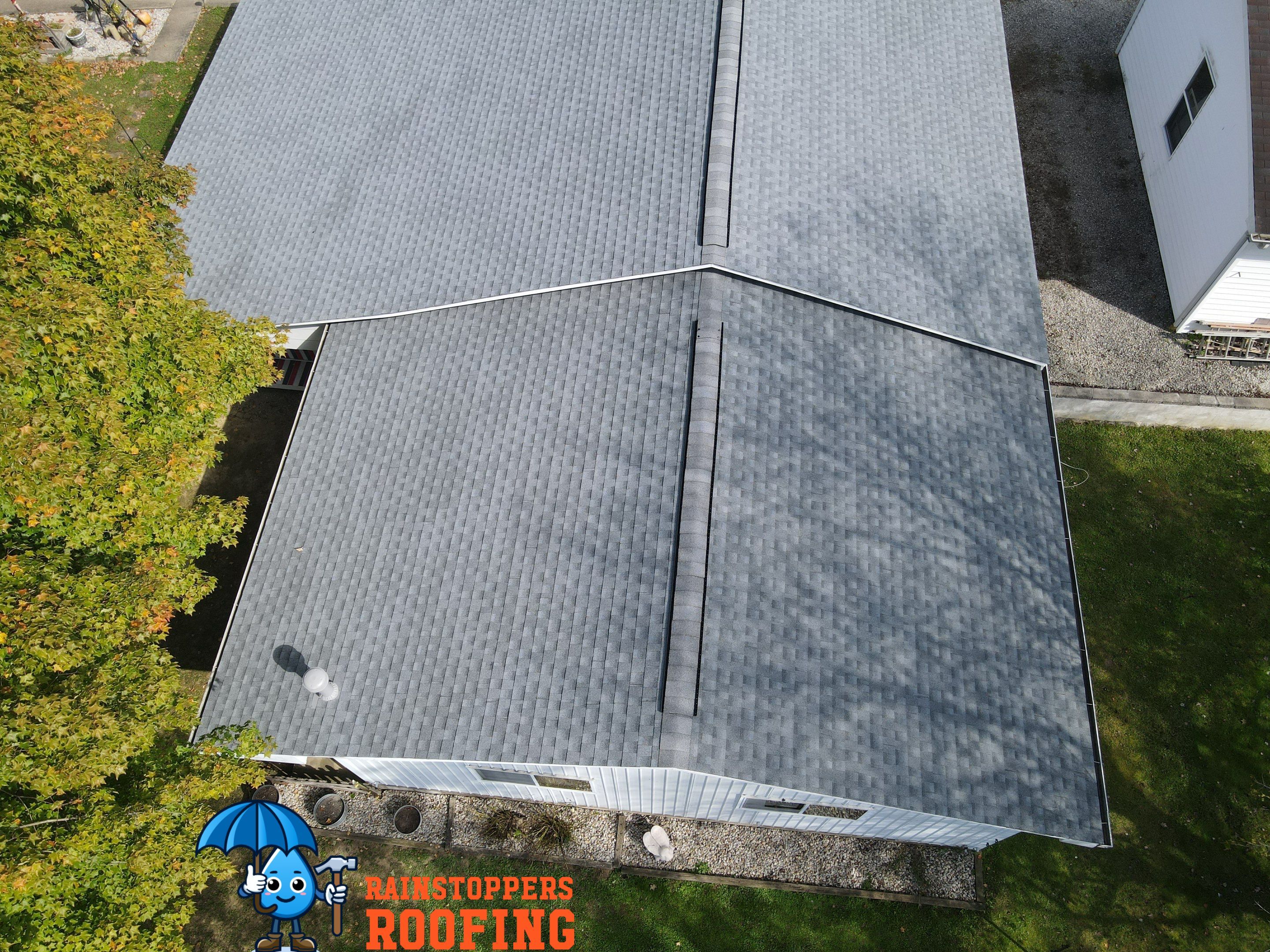 Residential Roofing Installation using GAF Timberline HDZ by Rainstoppers Roofing