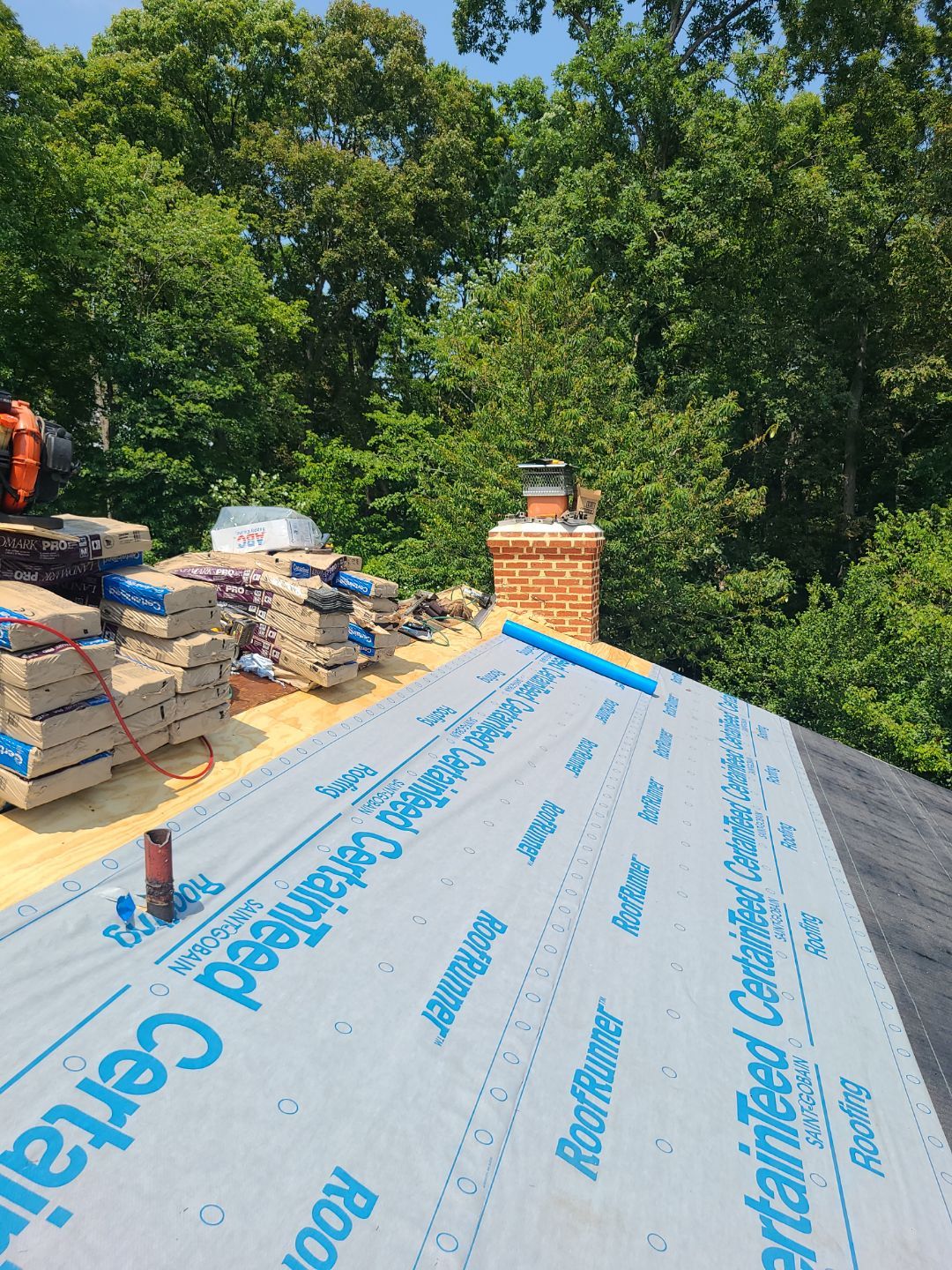 Woodbridge: Roof Replacement with CertainTeed Landmark Pro Designer Shingles in Max Def Colonial Slate by RM Banning, Inc.