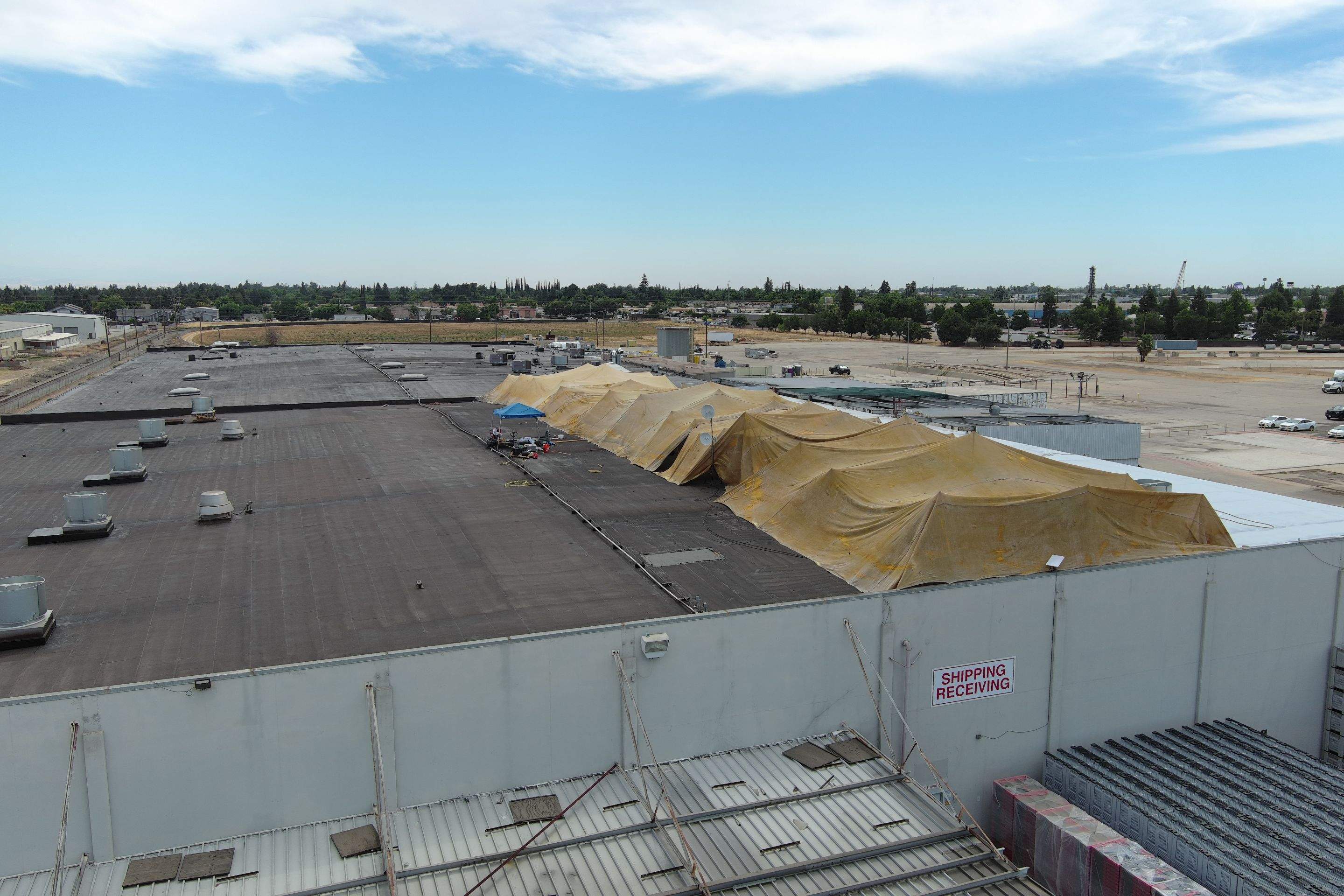 Pro Farms Spray foam roofing project by Straight Edge Roofing Inc