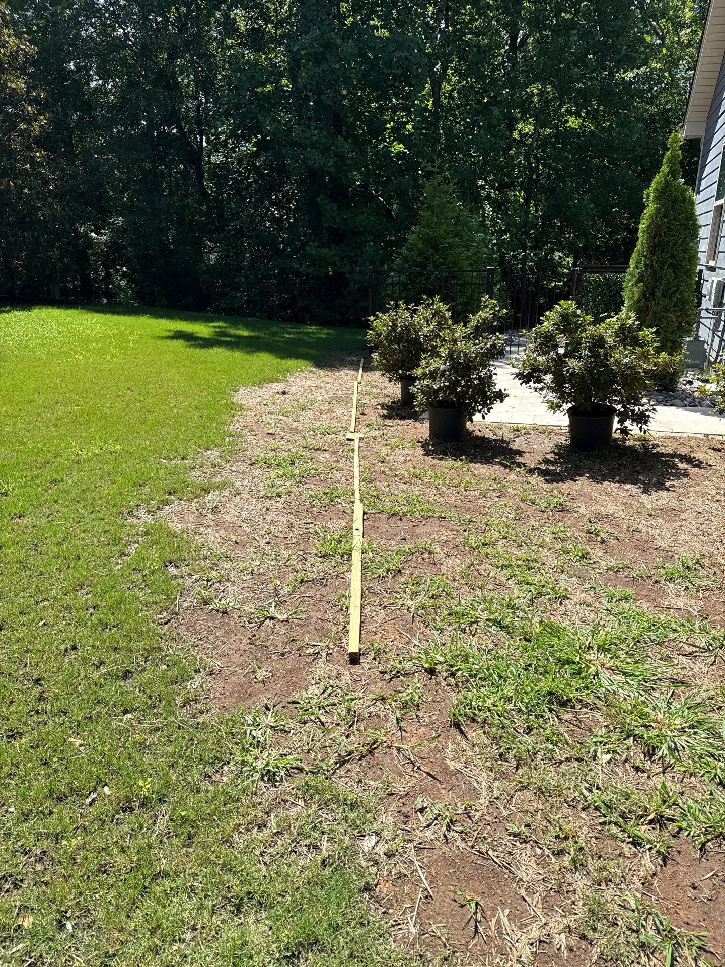 Job site clean up in Indian Land by Badger Hauling