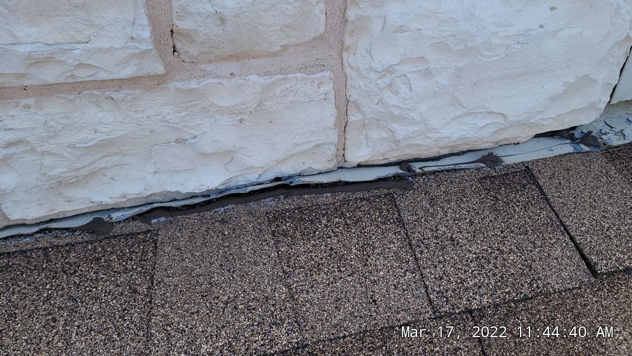 Leak Repair over Master Bedroom and Bathroom by Tex-Line Roofing