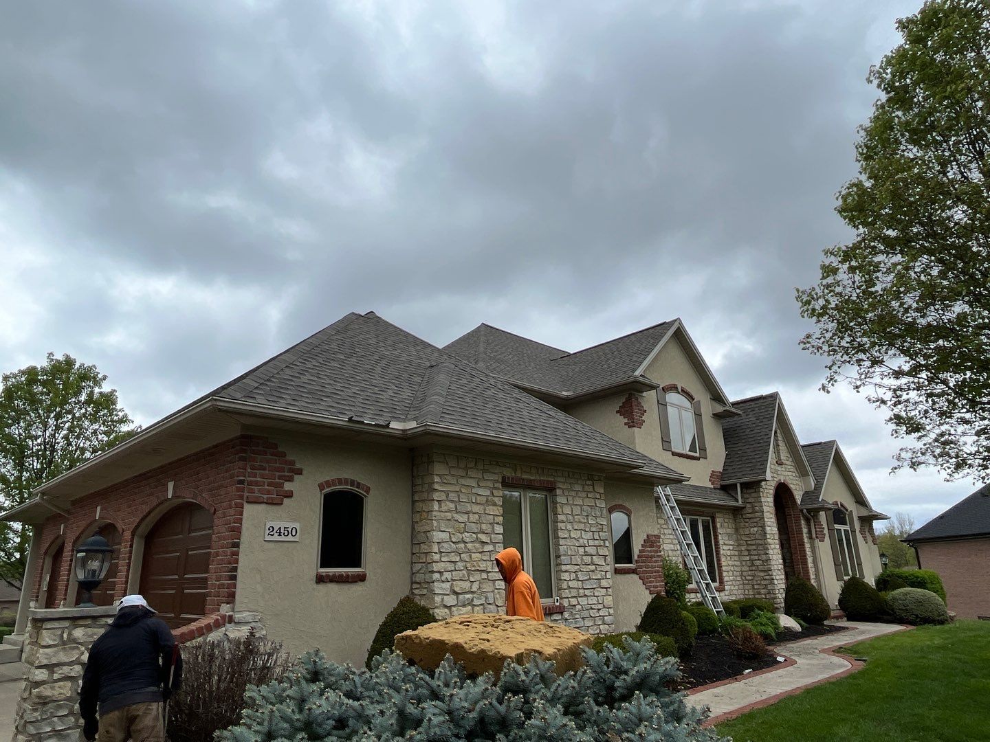 Residential Roofing Installation using GAF Timberline HDZ Weathered Wood by Nitro Roofing and Construction
