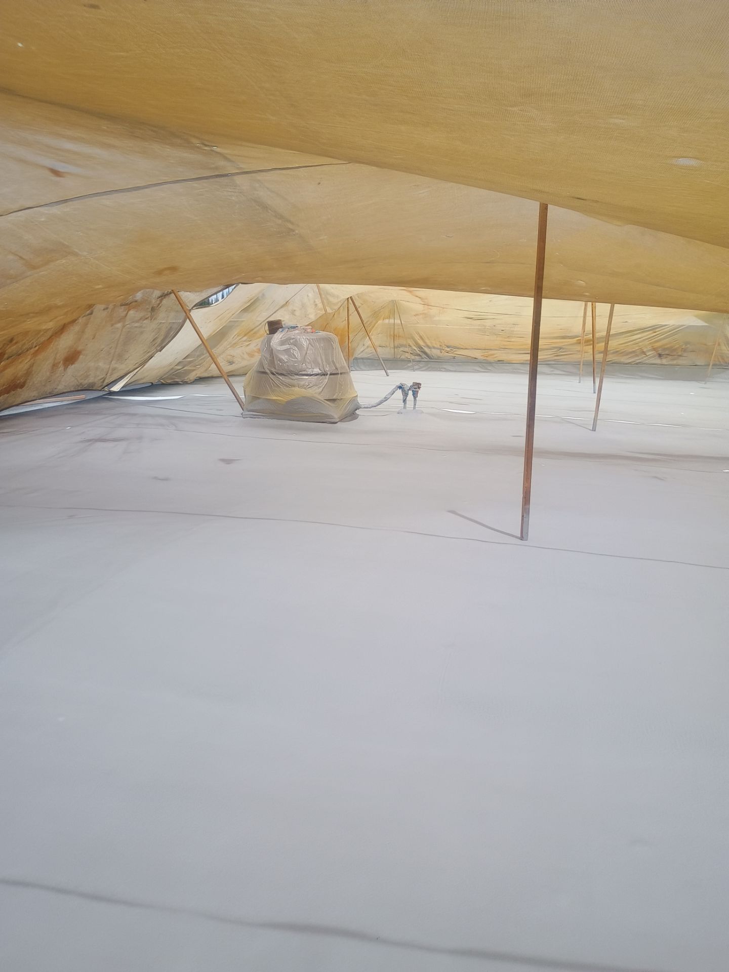 Pro Farms Spray foam roofing project by Straight Edge Roofing Inc