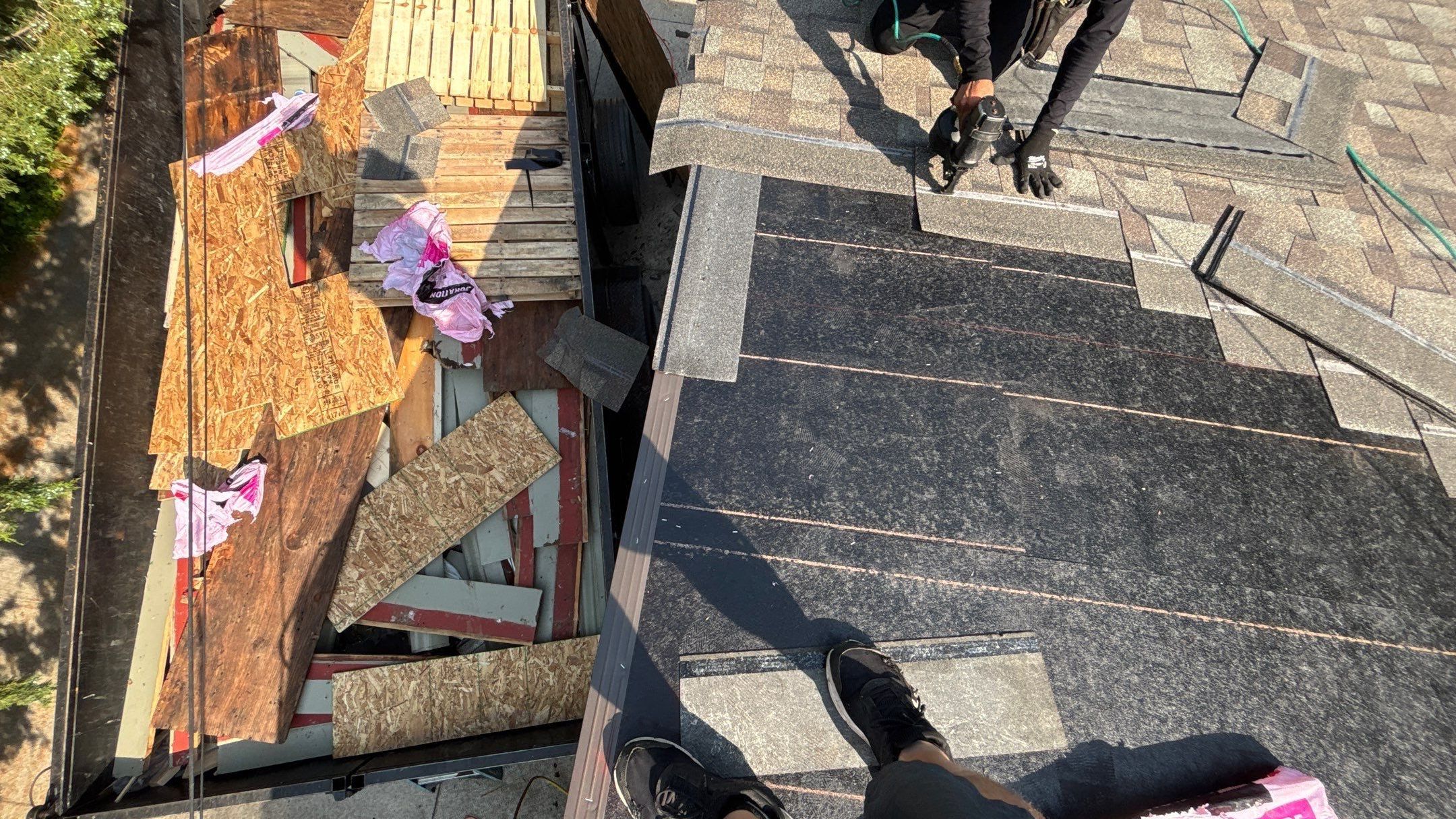 Roof Replacement using Owens Corning Driftwood by 180 Contractors