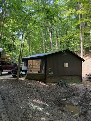 Detached Garage Metal Roof Restoration in Sugar Grove, OH