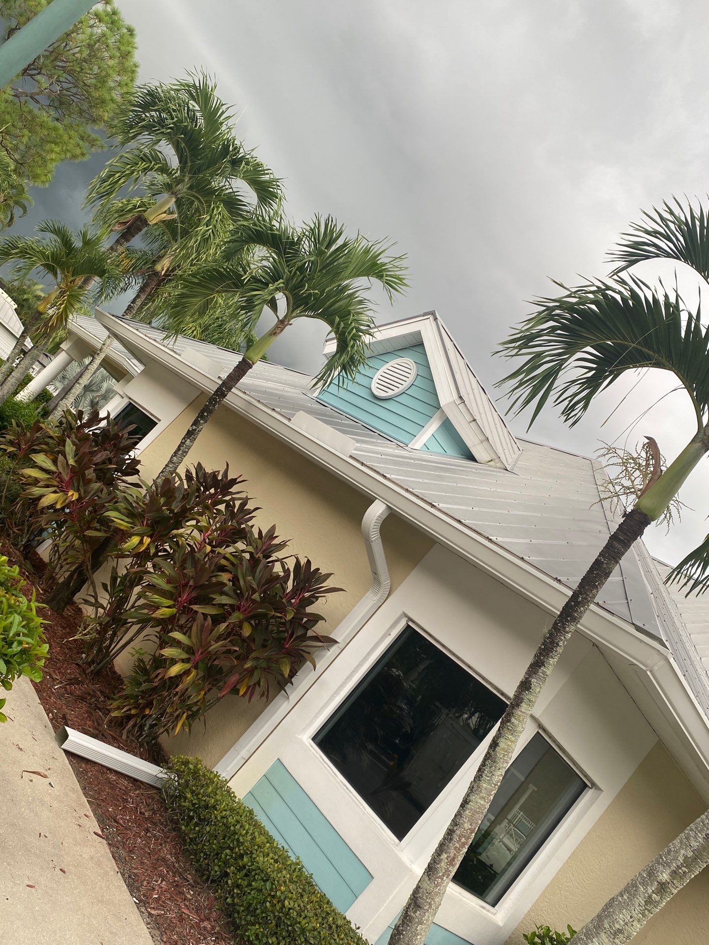 White K-Style Gutters in Fort Myers FL by Gutter Professors