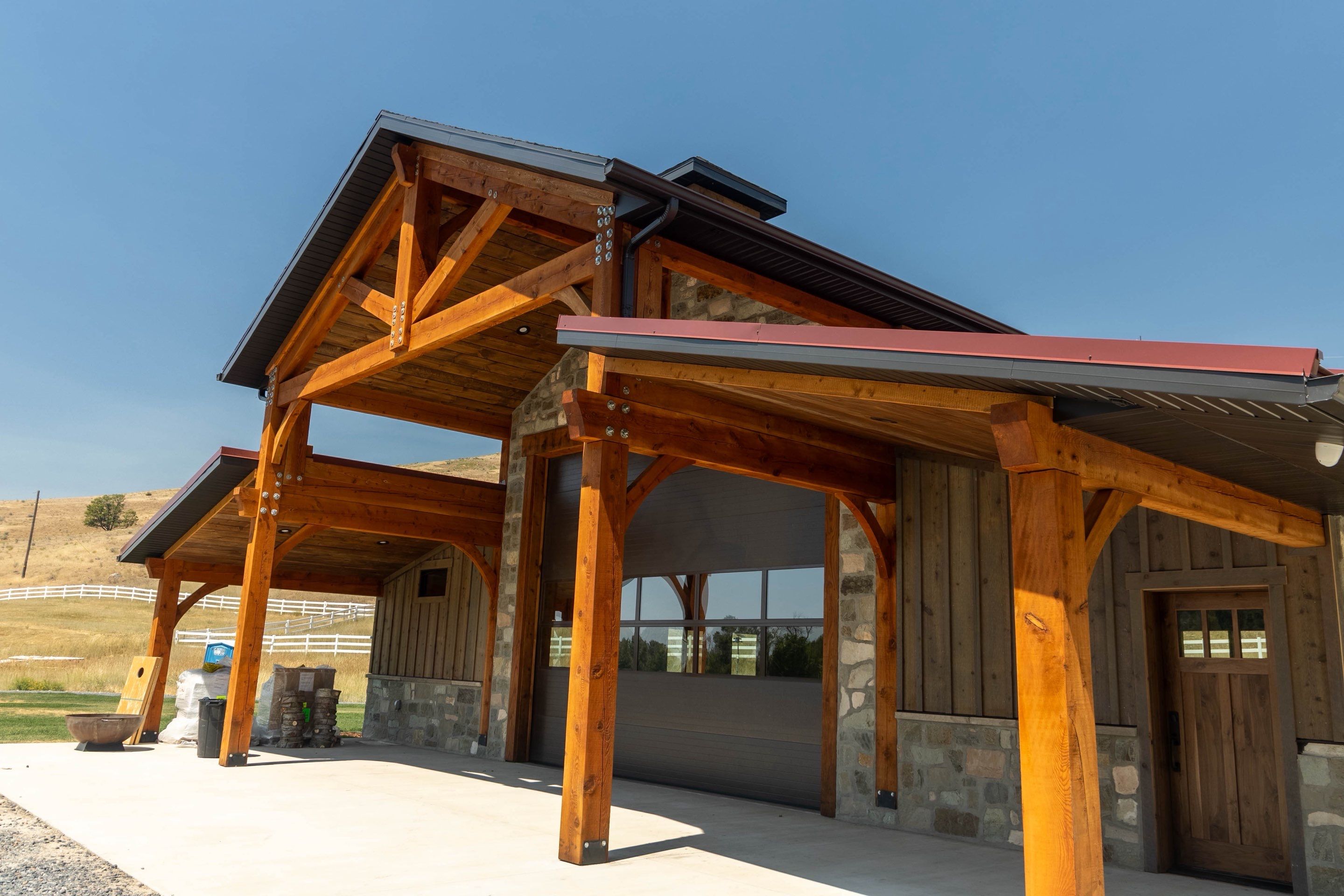 Wood Barn - Exterior by Garner Construction