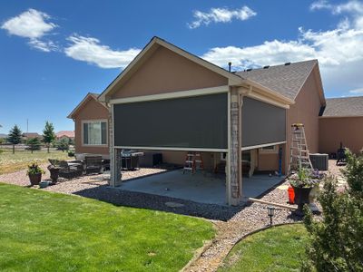 MagnaTrack Outdoor Screen Installation for a Covered Patio in Peyton